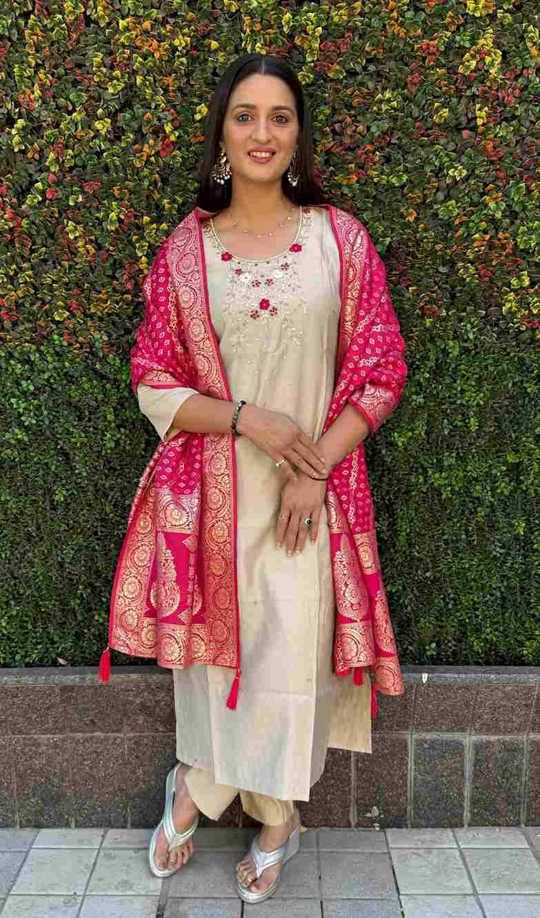 Kr-357 By Fashid Wholesale Designer Festive Suits Collection Beautiful Stylish Fancy Colorful Party Wear & Occasional Wear Roman Silk Kurti With Pent At Wholesale Price