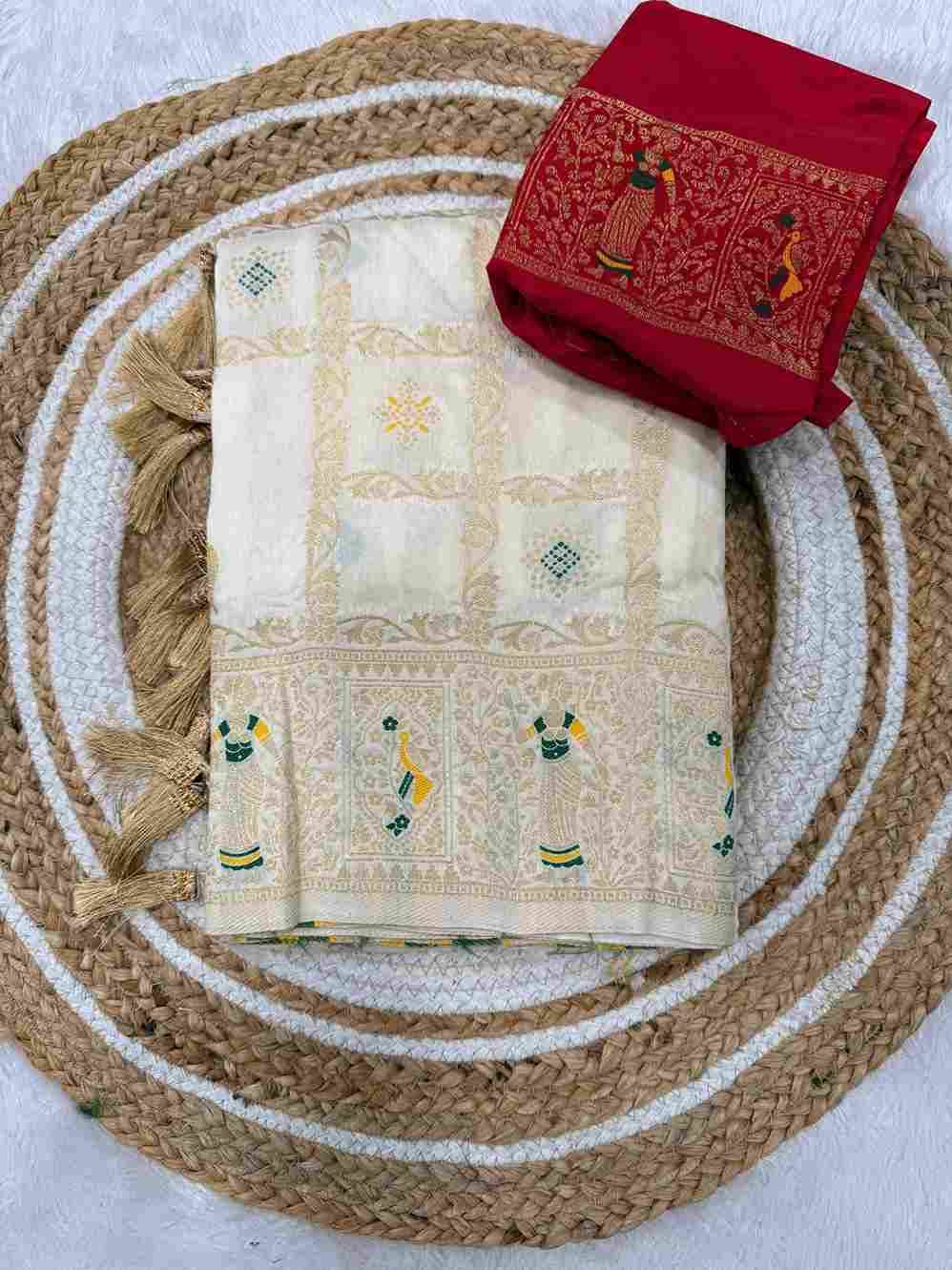 Sb-820 By Fashid Wholesale 01 To 05 Series Indian Durga Puja Special Traditional Wear Collection Beautiful Stylish Fancy Colorful Party Wear & Occasional Wear Pure Soft Khadi Georgette Silk Sarees At Wholesale Price