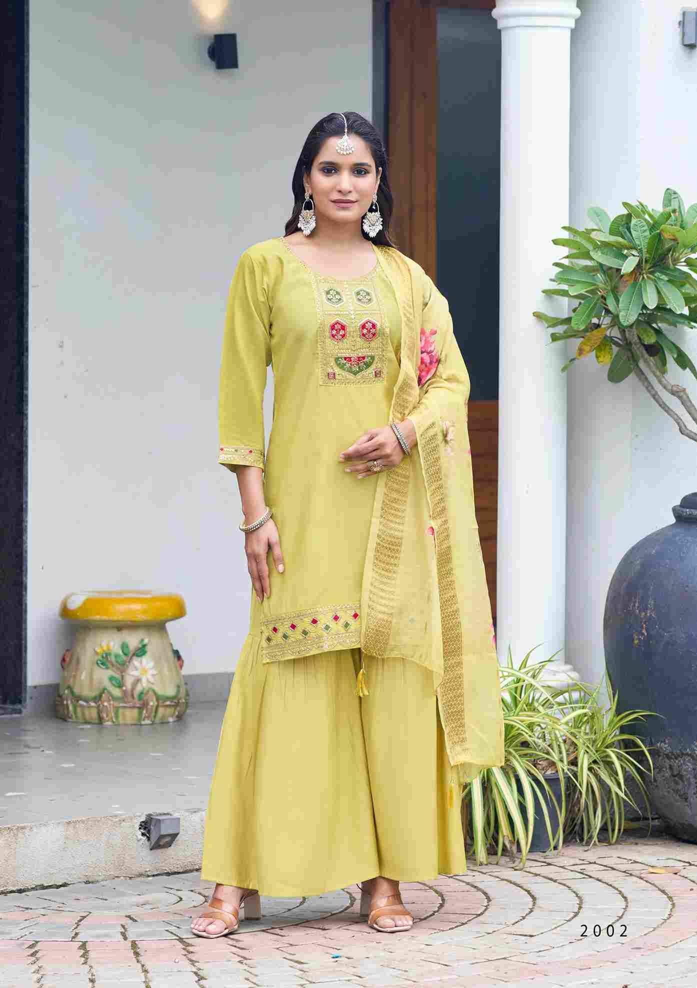 Mannat Vol-2 By Ossm 2001 To 2006 Series Beautiful Sharara Suits Colorful Stylish Fancy Casual Wear & Ethnic Wear Viscose Silk Dresses At Wholesale Price