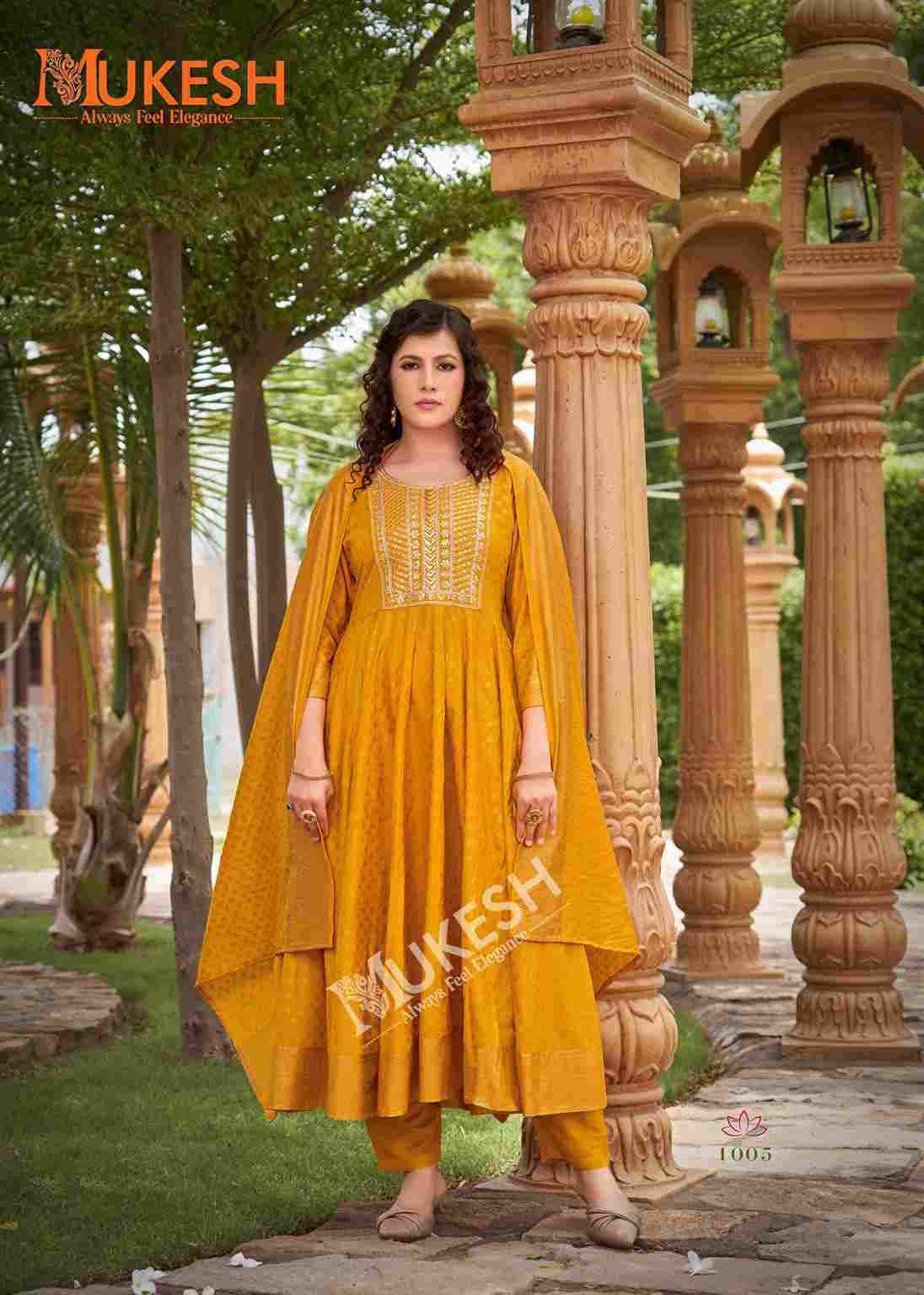 Gauri By Mukesh 1001 To 1008 Series Beautiful Stylish Festive Suits Fancy Colorful Casual Wear & Ethnic Wear & Ready To Wear Rayon Dresses At Wholesale Price