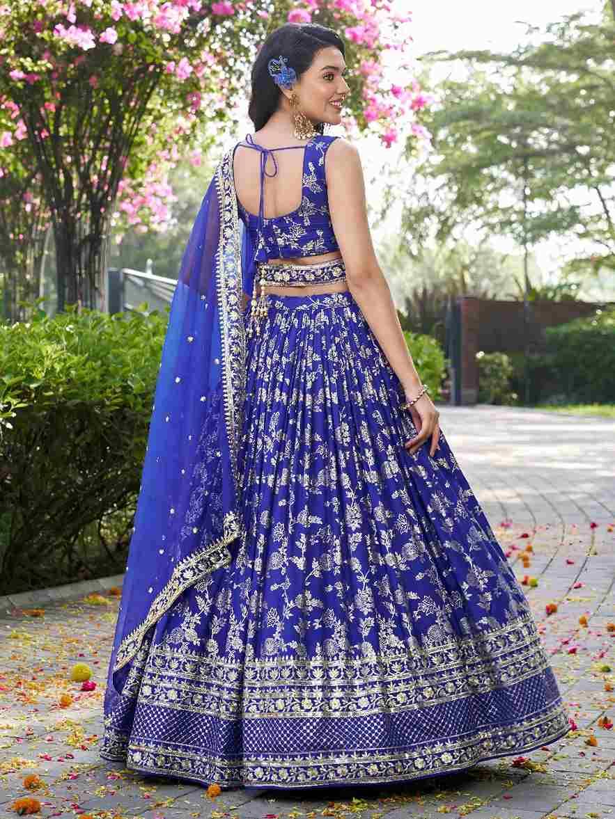 Zc-7100 By Fashid Wholesale 01 To 03 Series Designer Navratri Beautiful Collection Occasional Wear & Party Wear Dola Silk Jacquard Embroidered Lehengas At Wholesale Price