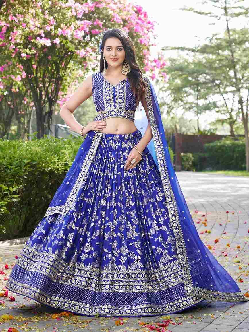 Zc-7100 By Fashid Wholesale 01 To 03 Series Designer Navratri Beautiful Collection Occasional Wear & Party Wear Dola Silk Jacquard Embroidered Lehengas At Wholesale Price