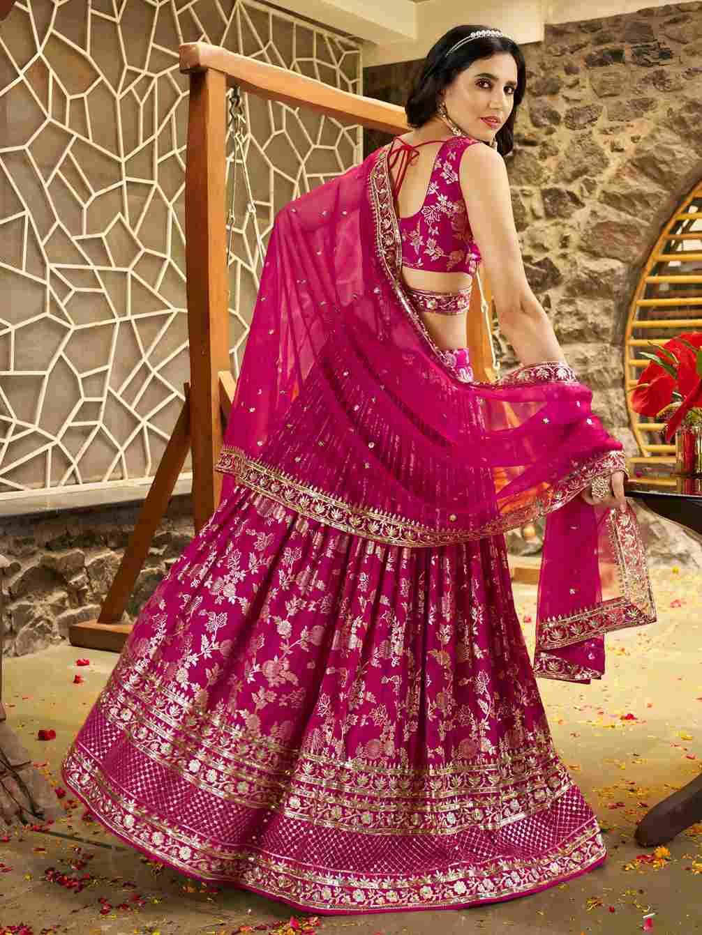 Zc-7100 By Fashid Wholesale 01 To 03 Series Designer Navratri Beautiful Collection Occasional Wear & Party Wear Dola Silk Jacquard Embroidered Lehengas At Wholesale Price