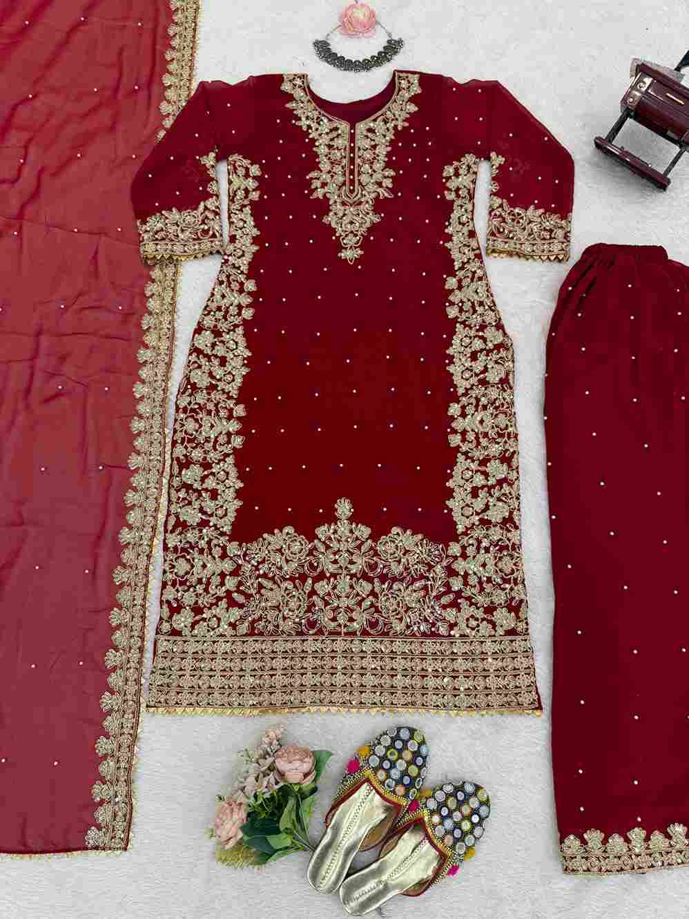 R-5901 By Fashid Wholesale Beautiful Festive Suits Colorful Stylish Fancy Casual Wear & Ethnic Wear Faux Georgette Dresses At Wholesale Price