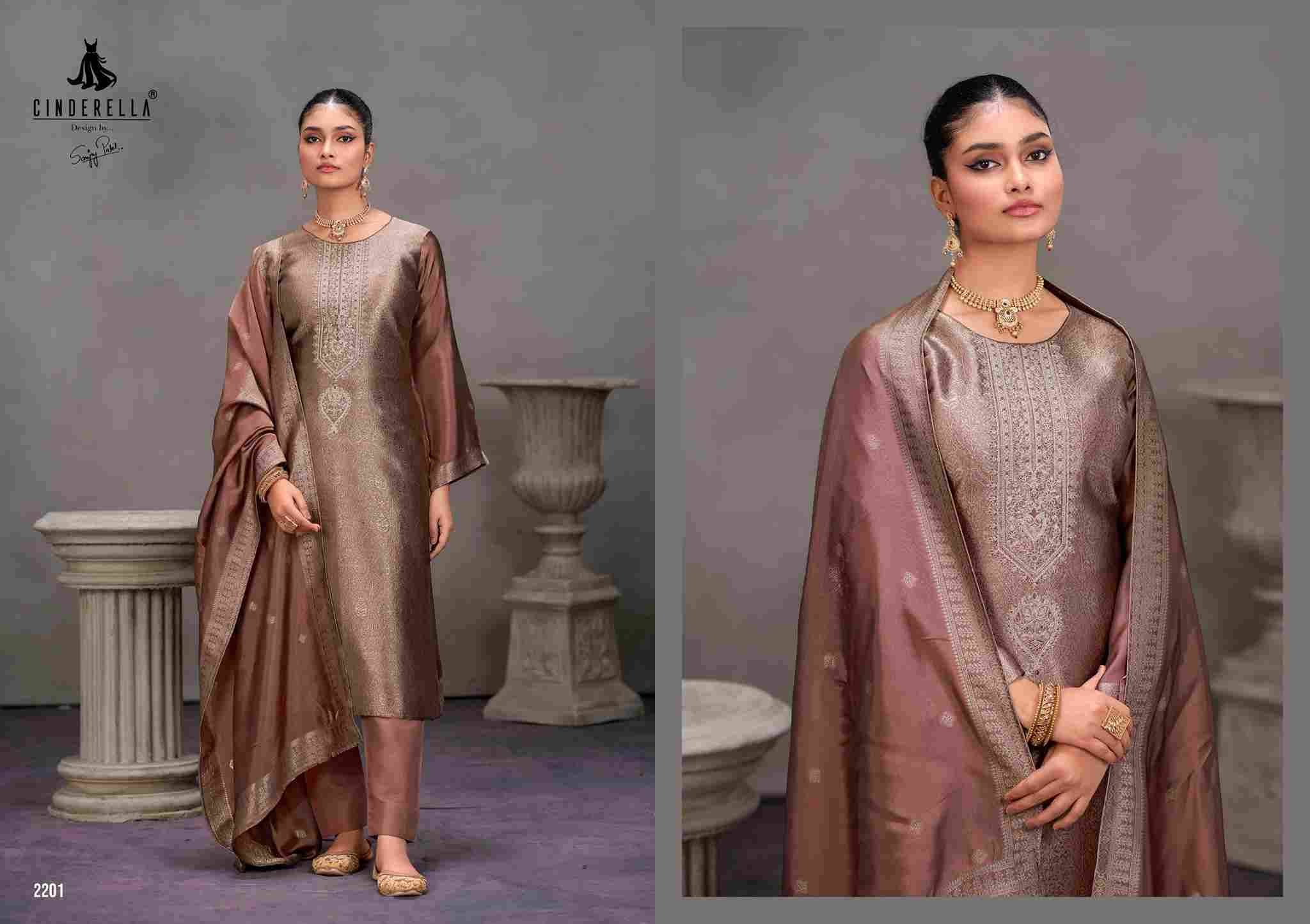 Keeva Vol-3 By Cinderella 2201 To 2204 Series Beautiful Stylish Festive Suits Fancy Colorful Casual Wear & Ethnic Wear & Ready To Wear Bangalori Silk Jacquard Dresses At Wholesale Price