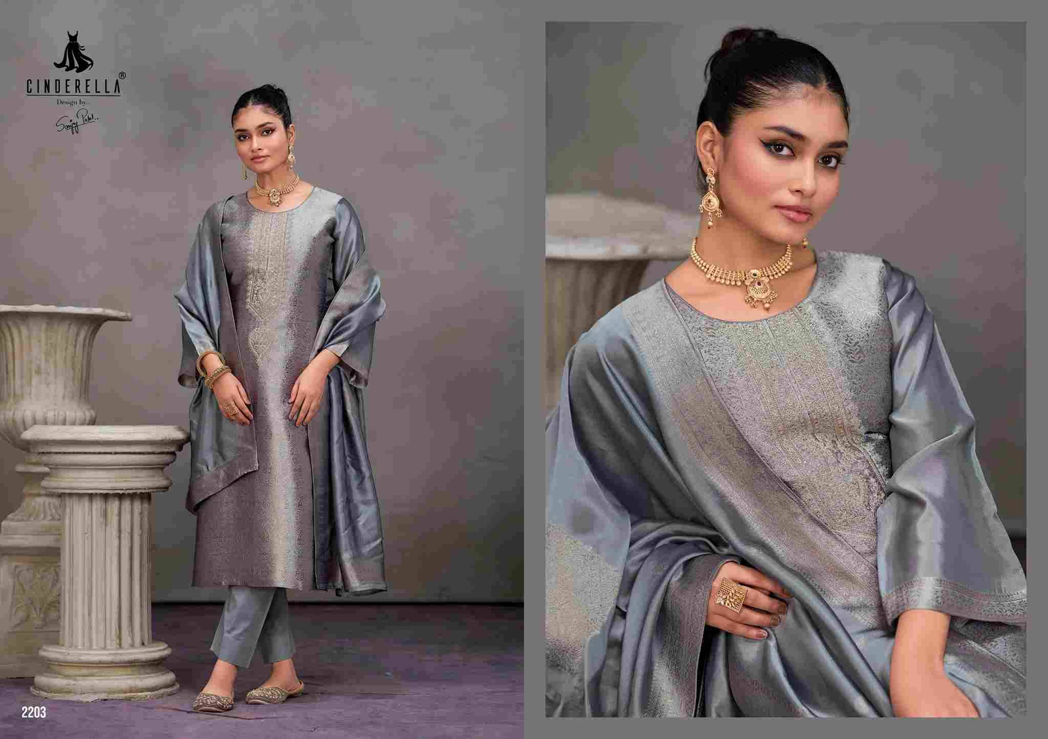 Keeva Vol-3 By Cinderella 2201 To 2204 Series Beautiful Stylish Festive Suits Fancy Colorful Casual Wear & Ethnic Wear & Ready To Wear Bangalori Silk Jacquard Dresses At Wholesale Price
