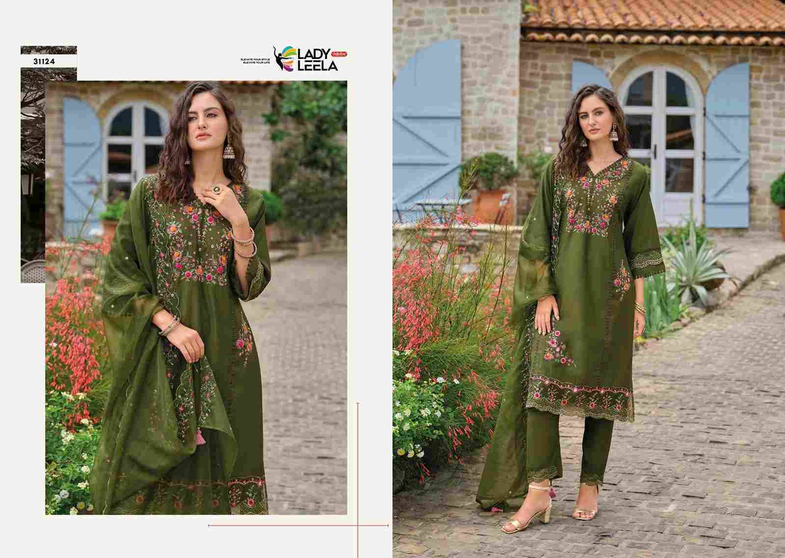 Shiddat Vol-5 By Lady Leela 31121 To 31126 Series Designer Festive Suits Beautiful Fancy Stylish Colorful Party Wear & Occasional Wear Pure Viscose Embroidered Dresses At Wholesale Price
