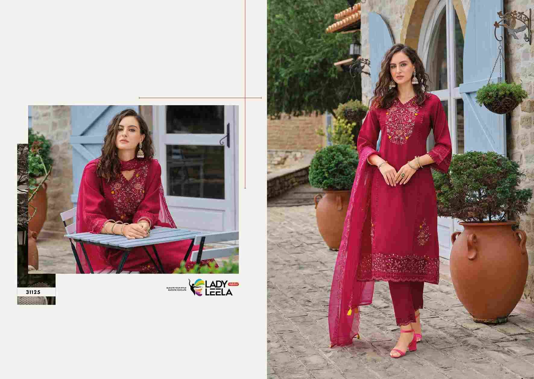 Shiddat Vol-5 By Lady Leela 31121 To 31126 Series Designer Festive Suits Beautiful Fancy Stylish Colorful Party Wear & Occasional Wear Pure Viscose Embroidered Dresses At Wholesale Price