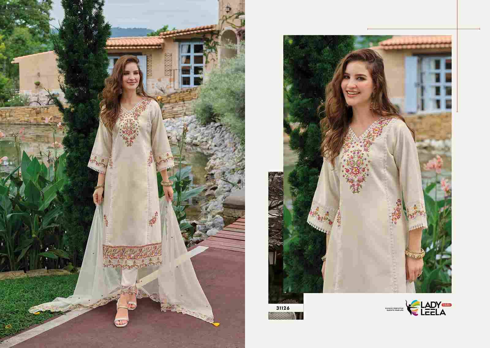 Shiddat Vol-5 By Lady Leela 31121 To 31126 Series Designer Festive Suits Beautiful Fancy Stylish Colorful Party Wear & Occasional Wear Pure Viscose Embroidered Dresses At Wholesale Price