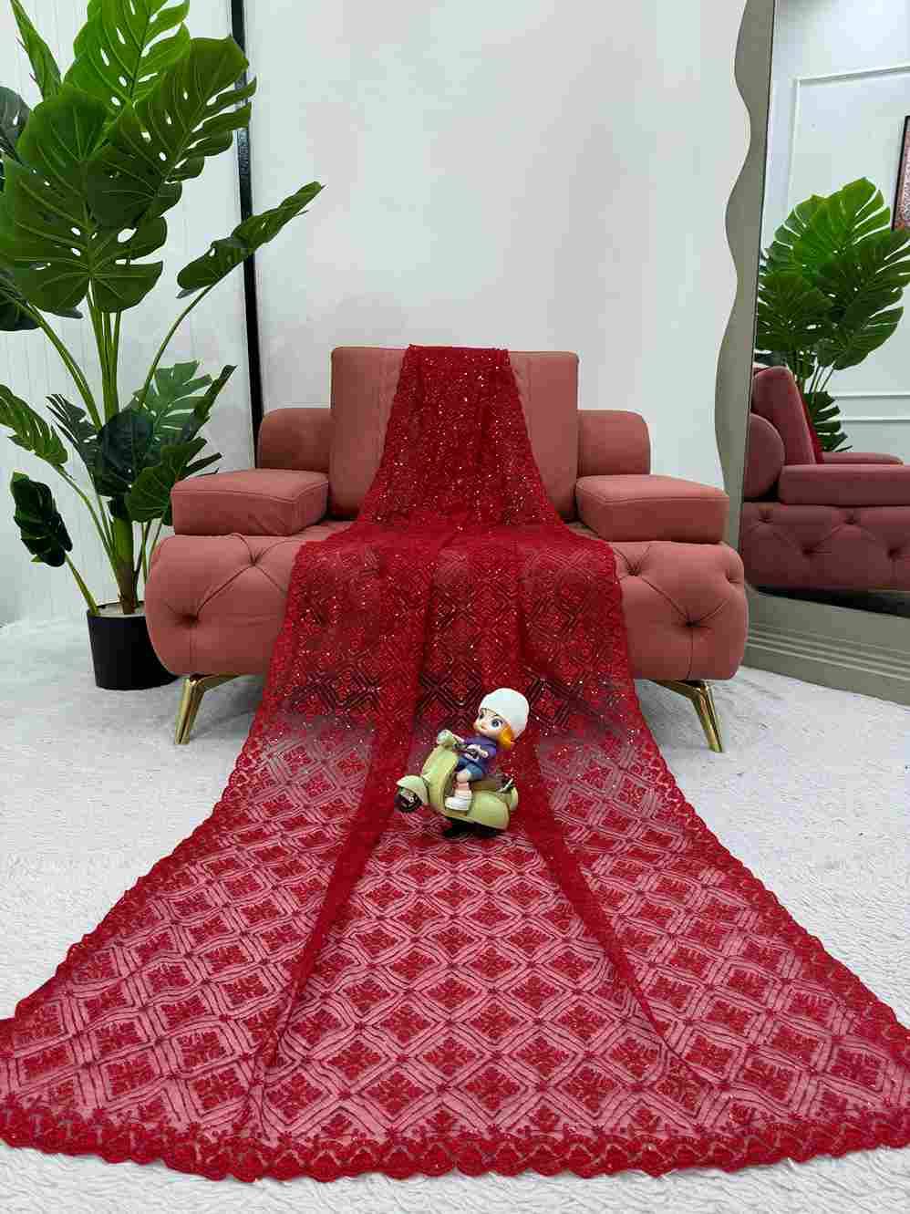 K-507 By Fashid Wholesale Indian Traditional Wear Collection Beautiful Stylish Fancy Colorful Party Wear & Occasional Wear Soft Net Sarees At Wholesale Price