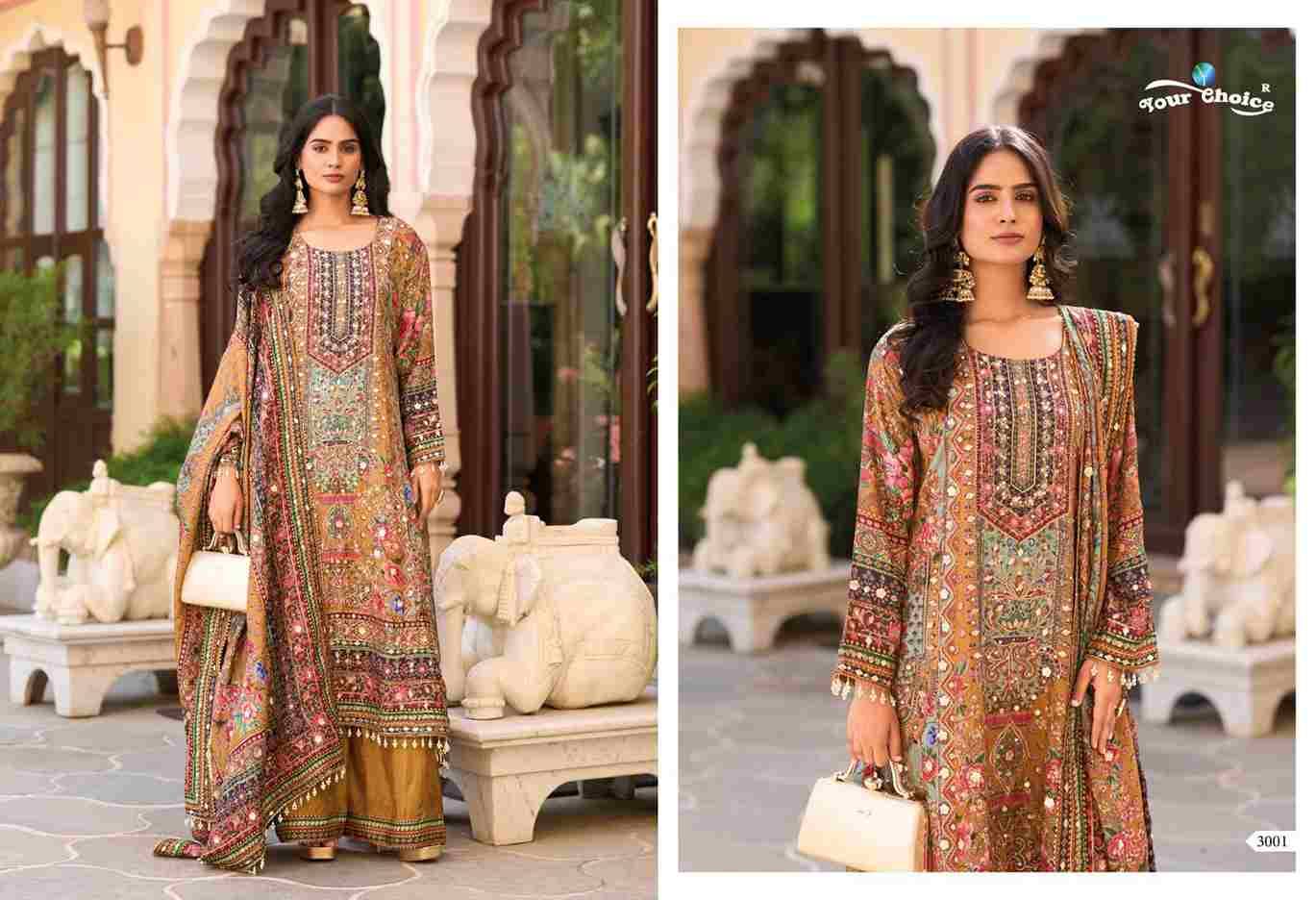Seerat Vol-3 By Your Choice 3001 To 3002 Series Designer Sharara Suits Collection Beautiful Stylish Fancy Colorful Party Wear & Occasional Wear Chinnon Dresses At Wholesale Price
