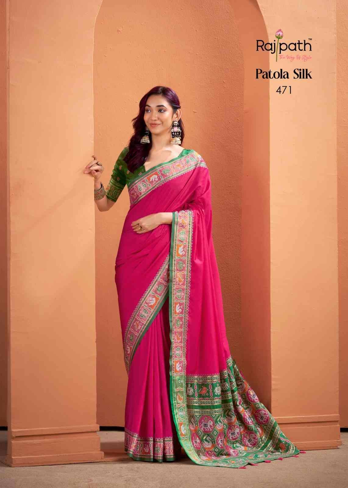 Vrundavan By Rajpath 468 To 473 Series Indian Traditional Wear Collection Beautiful Stylish Fancy Colorful Party Wear & Occasional Wear Silk Sarees At Wholesale Price