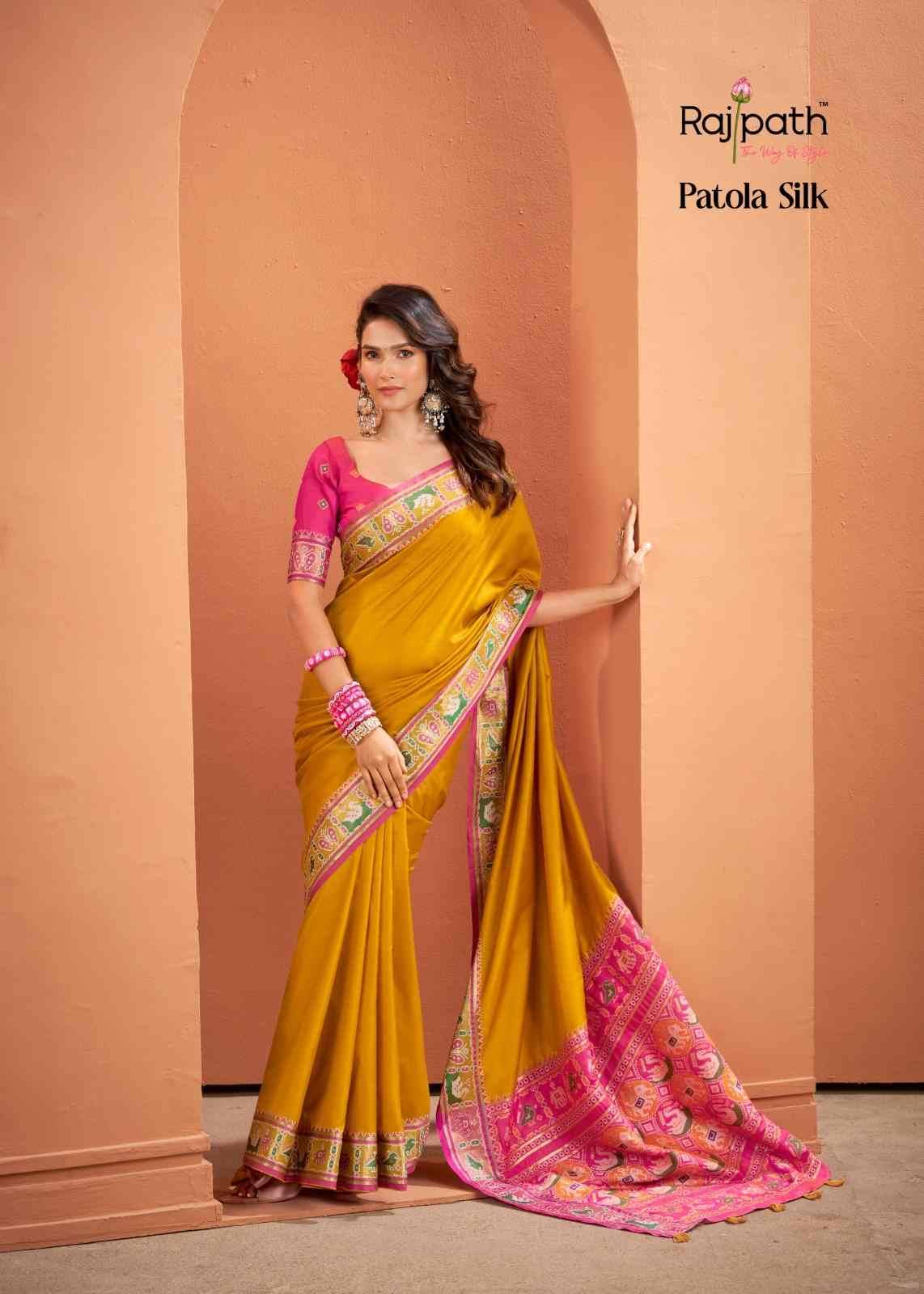 Vrundavan By Rajpath 468 To 473 Series Indian Traditional Wear Collection Beautiful Stylish Fancy Colorful Party Wear & Occasional Wear Silk Sarees At Wholesale Price