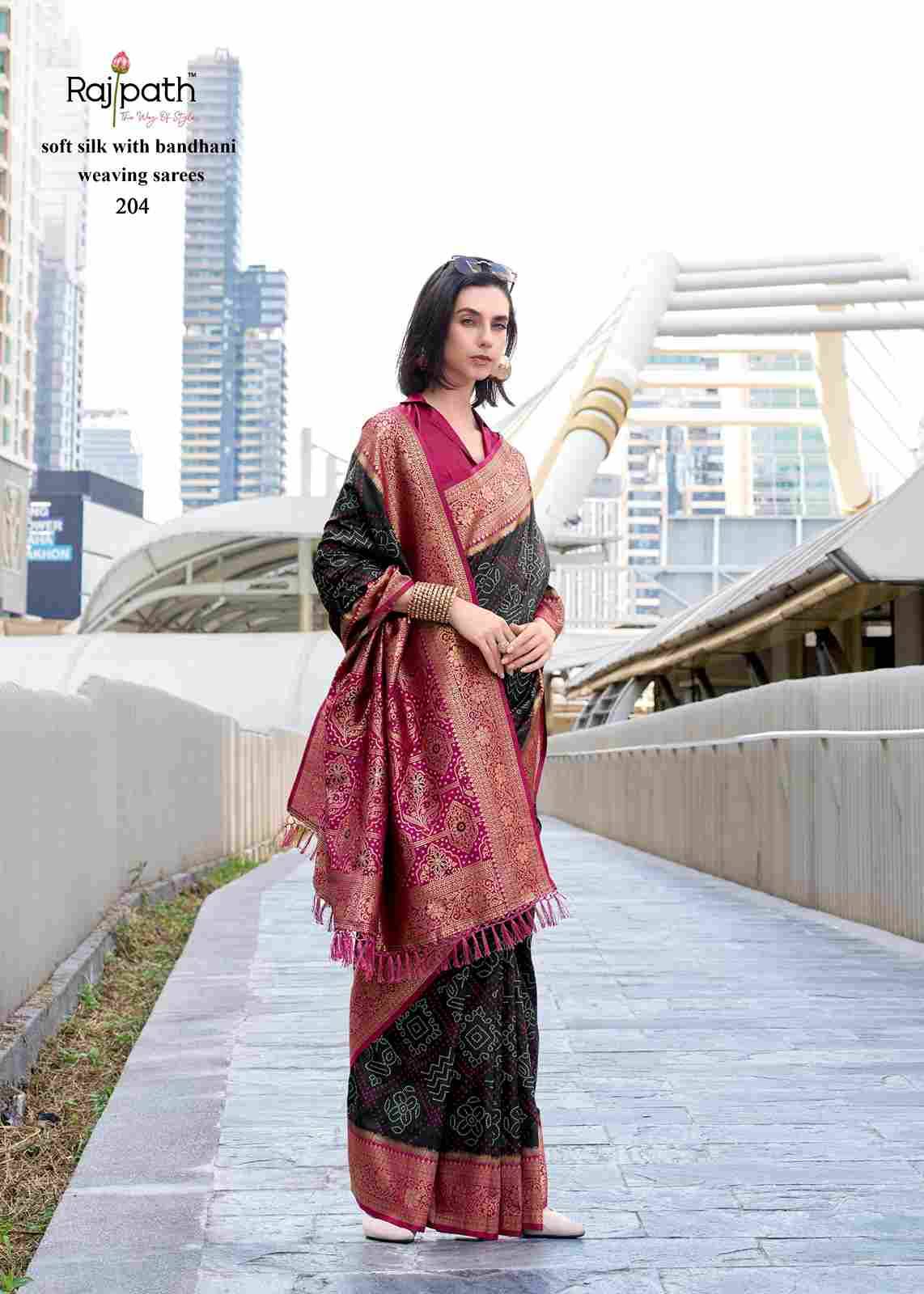 Sugandh Silk By Rajpath 203 To 210 Series Indian Traditional Wear Collection Beautiful Stylish Fancy Colorful Party Wear & Occasional Wear Soft Silk Sarees At Wholesale Price