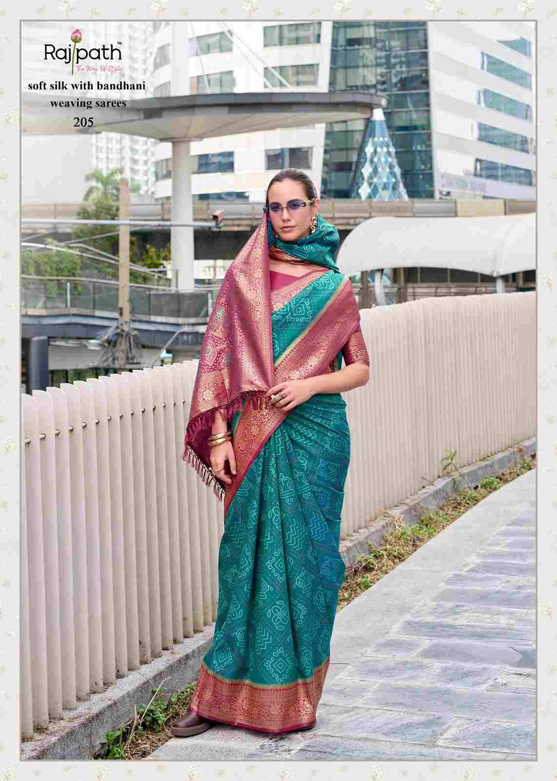 Sugandh Silk By Rajpath 203 To 210 Series Indian Traditional Wear Collection Beautiful Stylish Fancy Colorful Party Wear & Occasional Wear Soft Silk Sarees At Wholesale Price