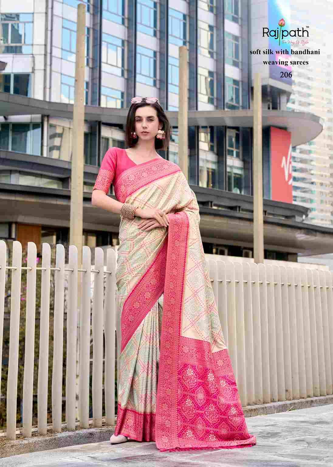 Sugandh Silk By Rajpath 203 To 210 Series Indian Traditional Wear Collection Beautiful Stylish Fancy Colorful Party Wear & Occasional Wear Soft Silk Sarees At Wholesale Price