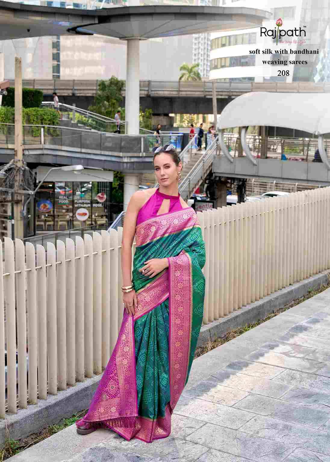 Sugandh Silk By Rajpath 203 To 210 Series Indian Traditional Wear Collection Beautiful Stylish Fancy Colorful Party Wear & Occasional Wear Soft Silk Sarees At Wholesale Price