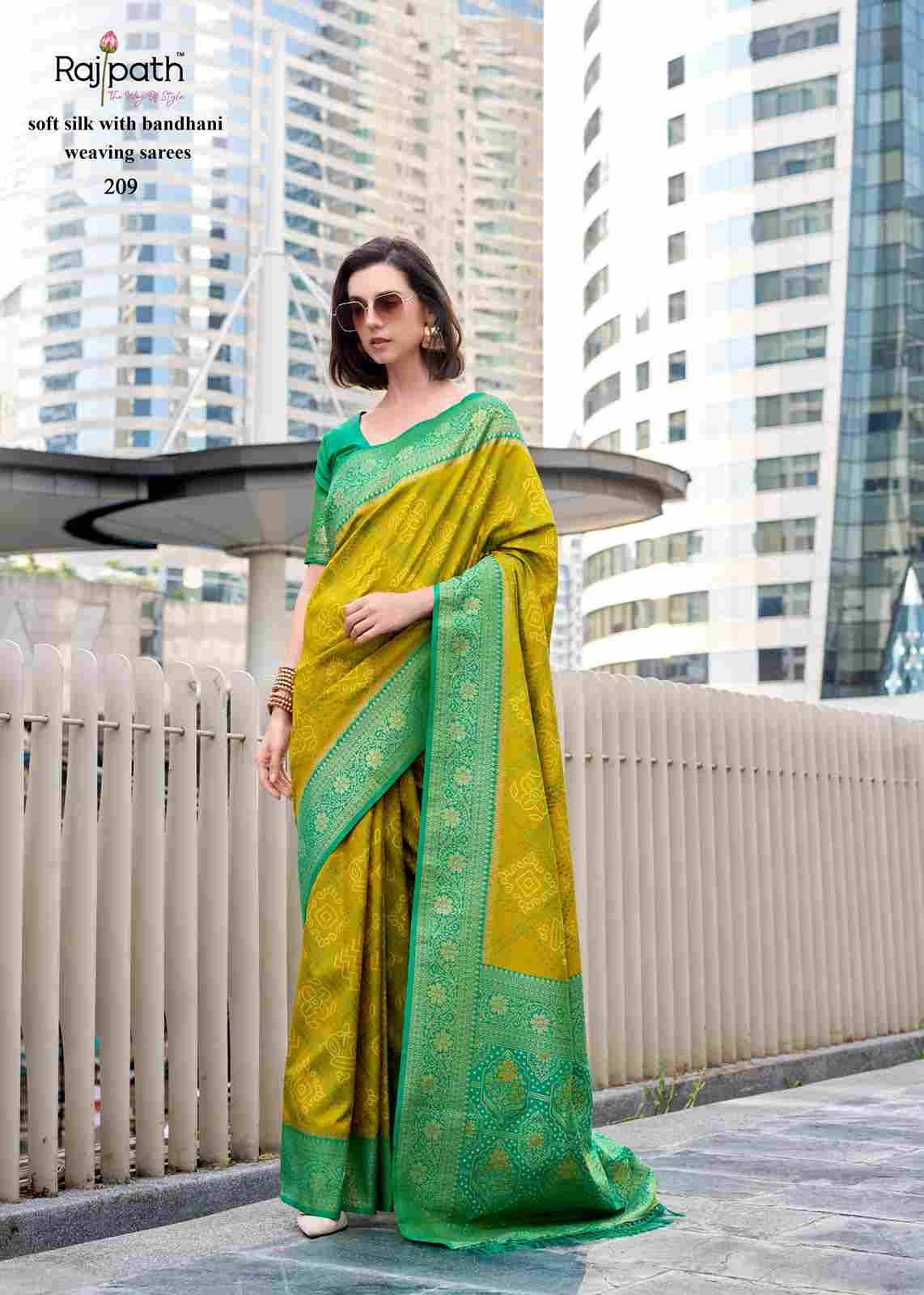 Sugandh Silk By Rajpath 203 To 210 Series Indian Traditional Wear Collection Beautiful Stylish Fancy Colorful Party Wear & Occasional Wear Soft Silk Sarees At Wholesale Price