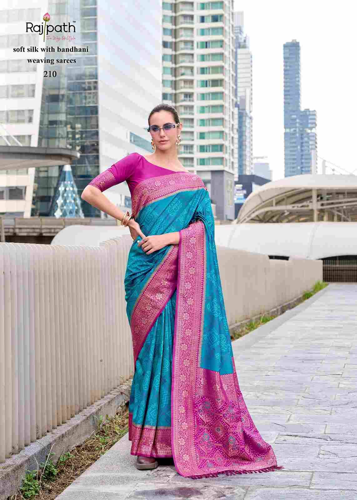 Sugandh Silk By Rajpath 203 To 210 Series Indian Traditional Wear Collection Beautiful Stylish Fancy Colorful Party Wear & Occasional Wear Soft Silk Sarees At Wholesale Price