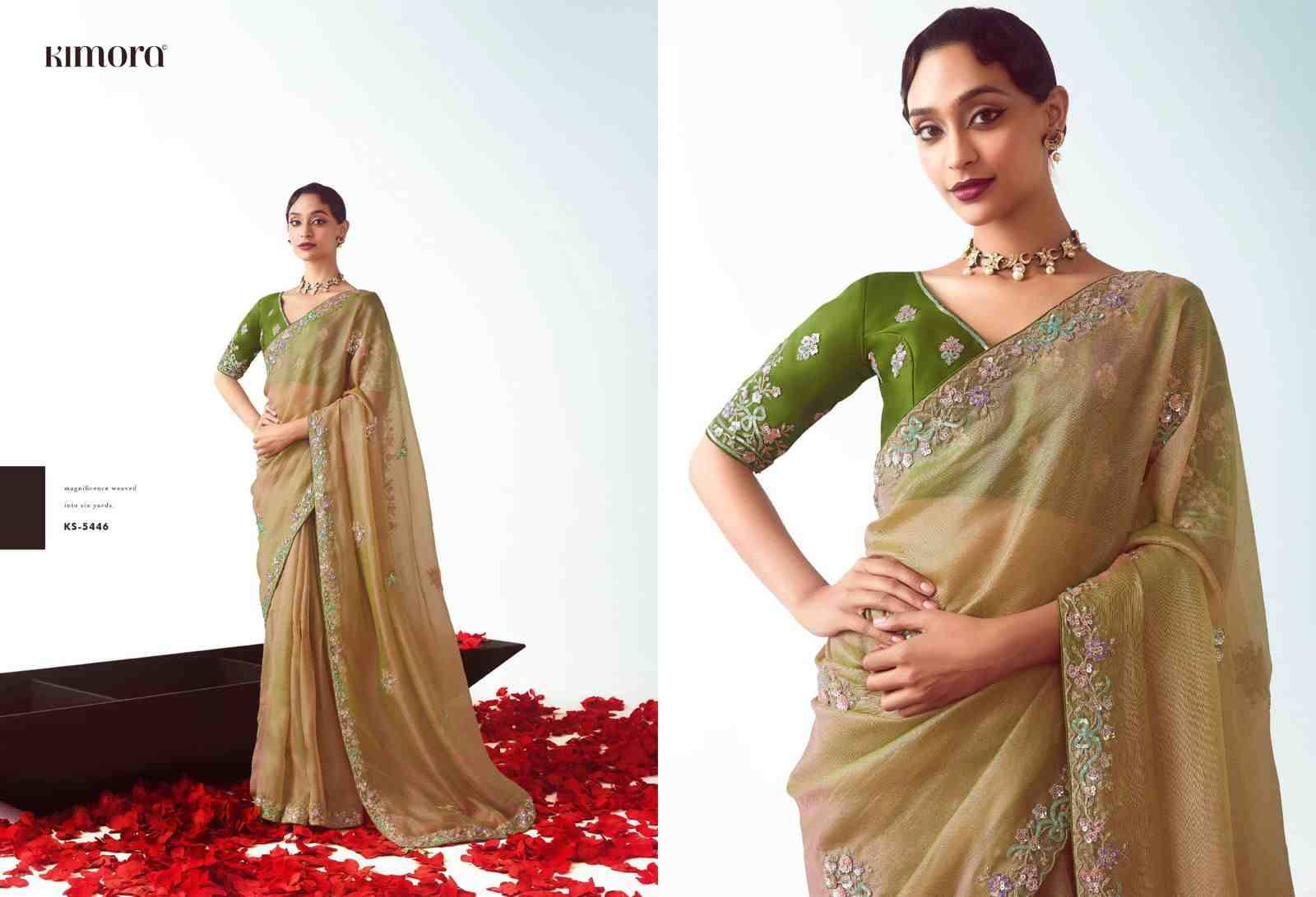 Kajal Vol-17 By Kimora Fashion 5441 To 5455 Series Indian Traditional Wear Collection Beautiful Stylish Fancy Colorful Party Wear & Occasional Wear Fancy Sarees At Wholesale Price