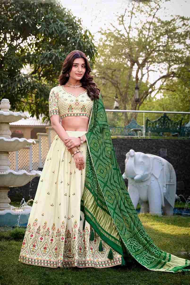 Gatha By Fashid Wholesale 1437-A To 1437-D Series Designer Navratri Beautiful Collection Occasional Wear & Party Wear Khadi Cotton Lehengas At Wholesale Price