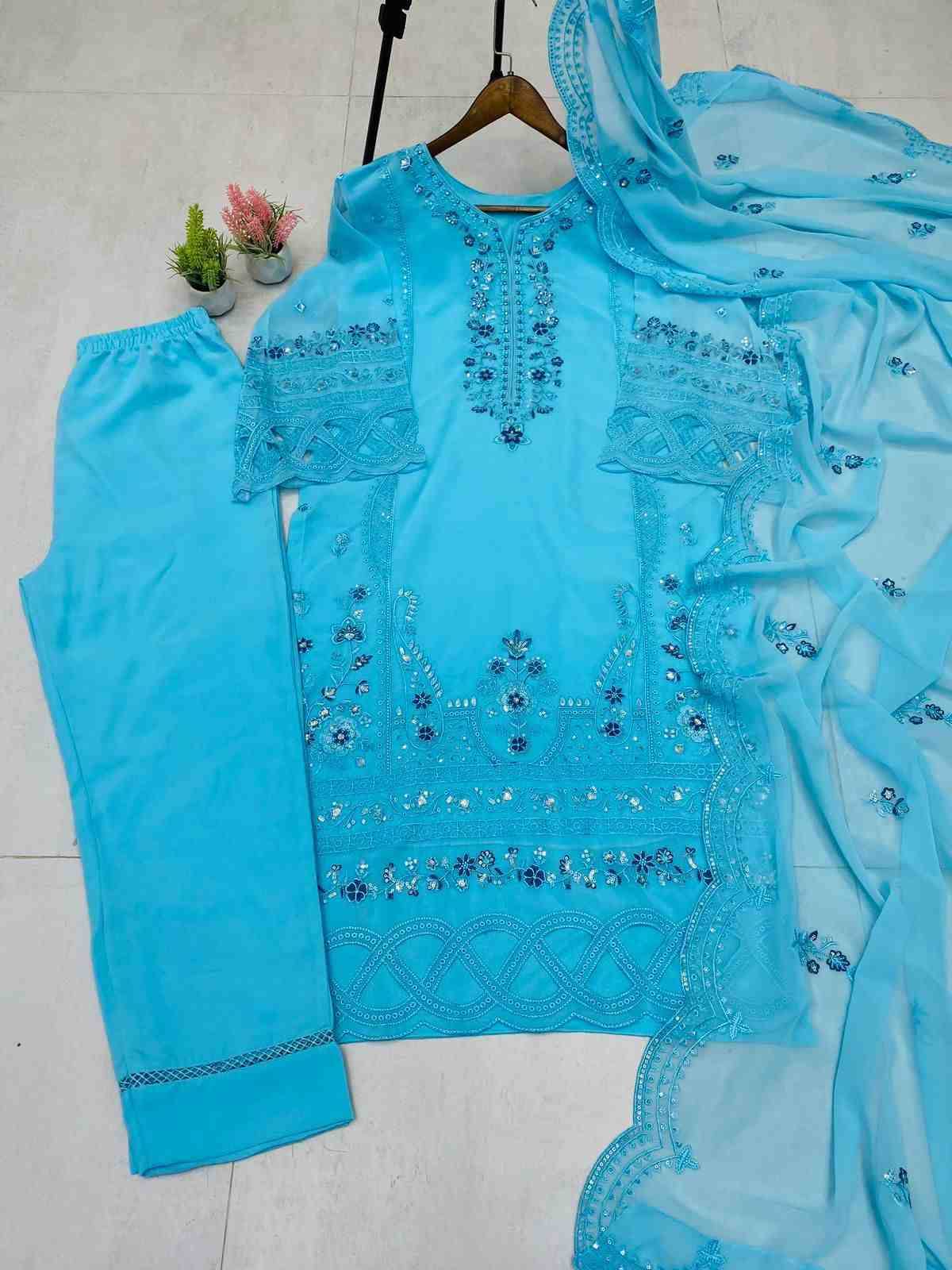 Le-1974 By Fashid Wholesale Beautiful Suits Colorful Stylish Fancy Casual Wear & Ethnic Wear Georgette Dresses At Wholesale Price