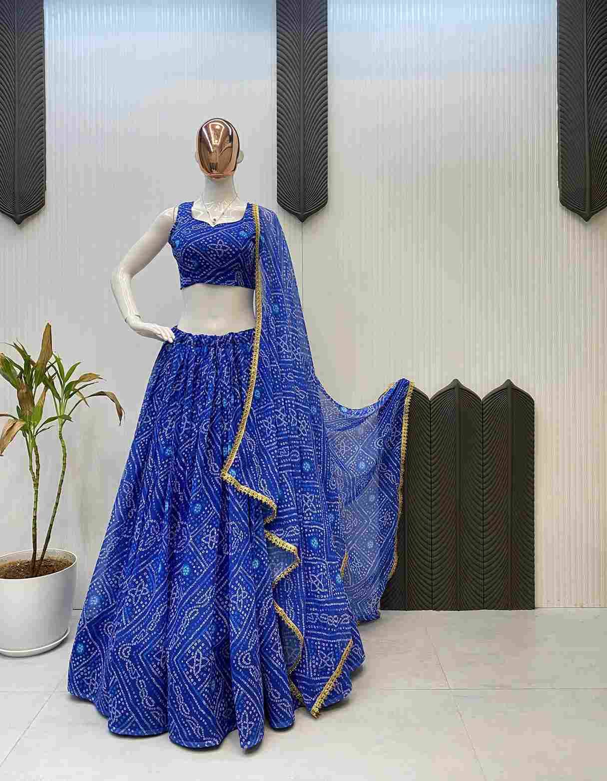 Le-637 By Fashid Wholesale 01 To 05 Designer Navratri Beautiful Collection Occasional Wear & Party Wear Georgette Printed Lehengas At Wholesale Price