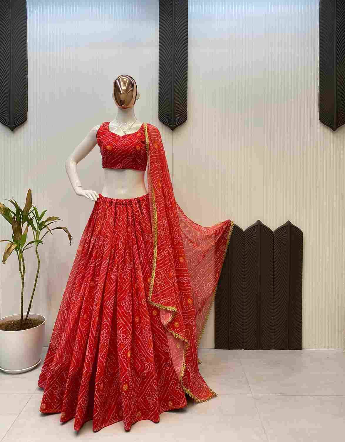 Le-637 By Fashid Wholesale 01 To 05 Designer Navratri Beautiful Collection Occasional Wear & Party Wear Georgette Printed Lehengas At Wholesale Price