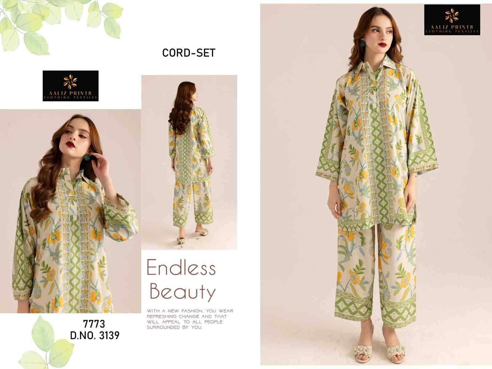 Hollywood Vol-1 By Aaliz Prints 3135 To 3139 Series Designer Stylish Fancy Colorful Beautiful Party Wear & Ethnic Wear Collection Lawn Print Co-Ord At Wholesale Price