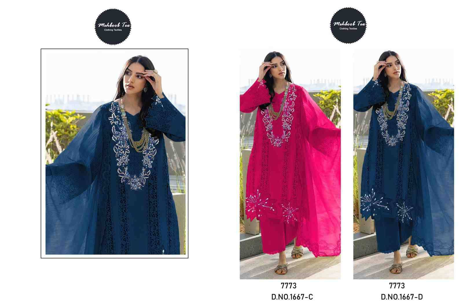 Mehboob Tex Hit Design 1667 Colours Vol-2 By Mehboob Tex 1667-C To 1667-D Series Beautiful Winter Collection Pakistani Suits Stylish Fancy Colorful Casual Wear & Ethnic Wear Cotton Lawn With Embroidery Dresses At Wholesale Price