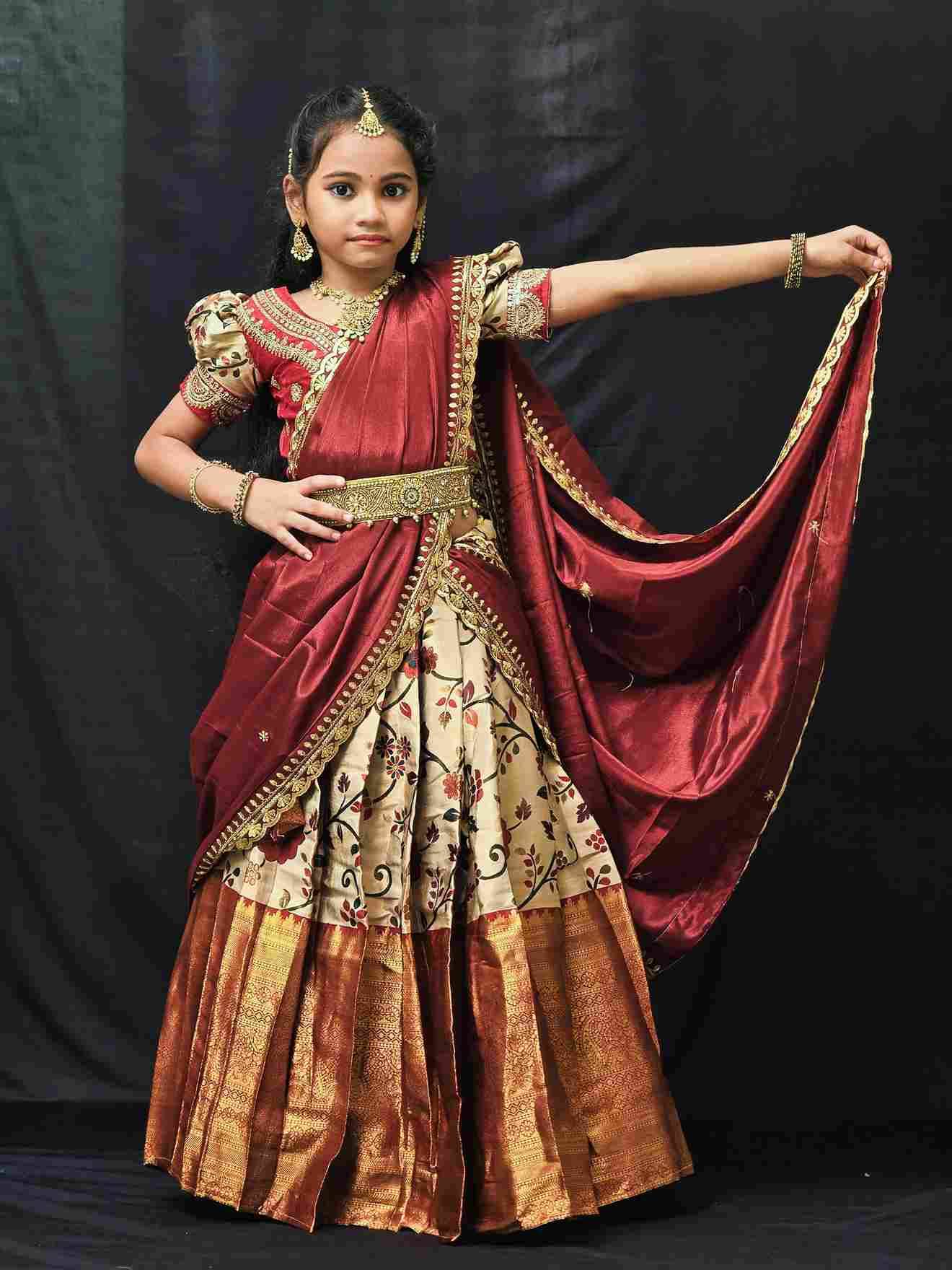 Pv-Kids Leheng Vol-14 By Fashid Wholesale 01 To 04 Series Designer Beautiful Collection Occasional Wear & Party Wear Pure Heavy Lichi Silk Lehengas At Wholesale Price
