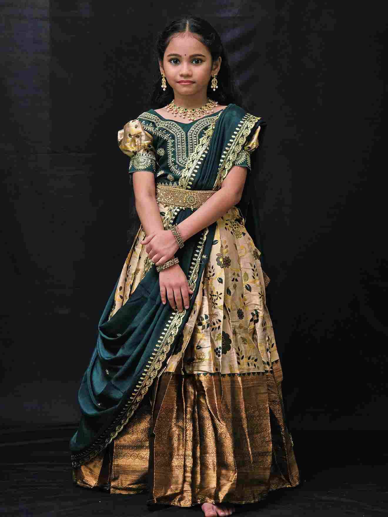 Pv-Kids Leheng Vol-14 By Fashid Wholesale 01 To 04 Series Designer Beautiful Collection Occasional Wear & Party Wear Pure Heavy Lichi Silk Lehengas At Wholesale Price