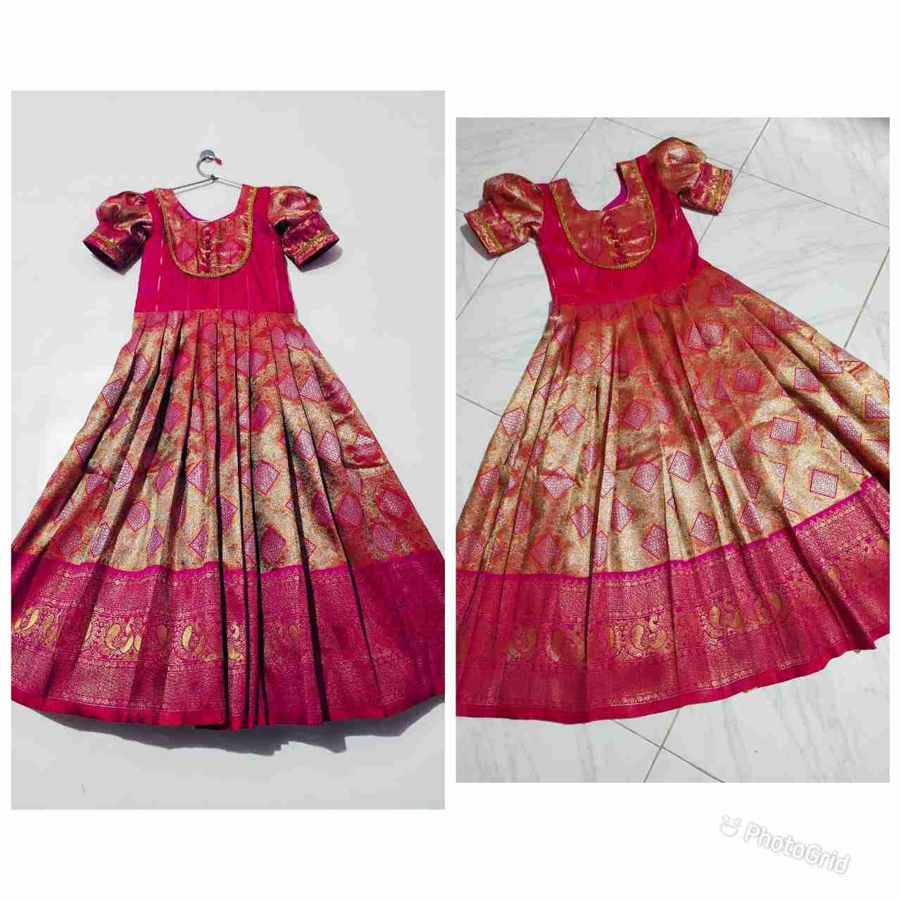 Pv-Kids-Gown Vol-10 By Fashid Wholesale 01 To 05 Series Designer Beautiful Collection Occasional Wear & Party Wear Silk Gowns At Wholesale Price