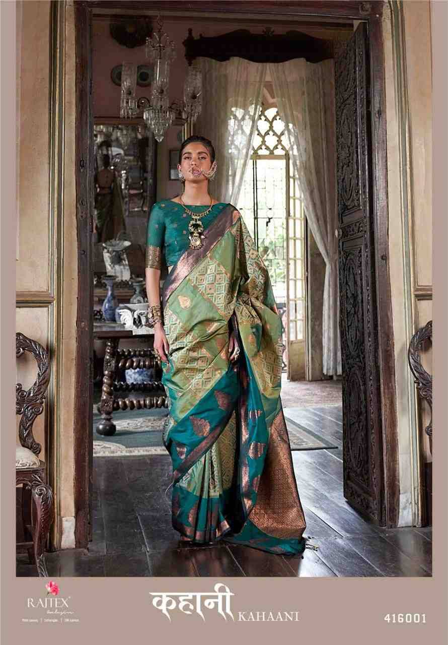 Kahaani By Raj Tex 416001 To 416006 Series Indian Traditional Wear Collection Beautiful Stylish Fancy Colorful Party Wear & Occasional Wear Pure Silk Sarees At Wholesale Price