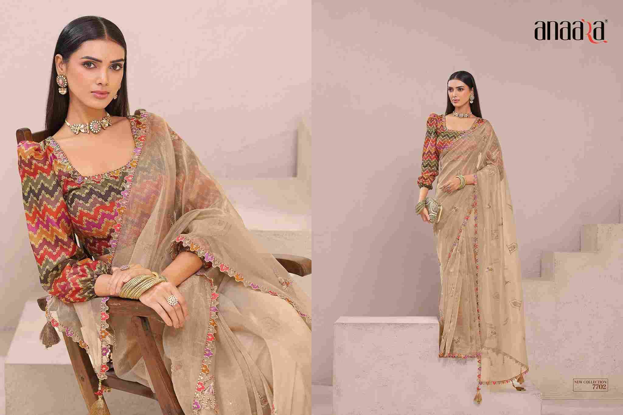 Anaara 7701 Series By Tathastu 7701 To 7709 Series Indian Traditional Wear Collection Beautiful Stylish Fancy Colorful Party Wear & Occasional Wear Fancy Sarees At Wholesale Price