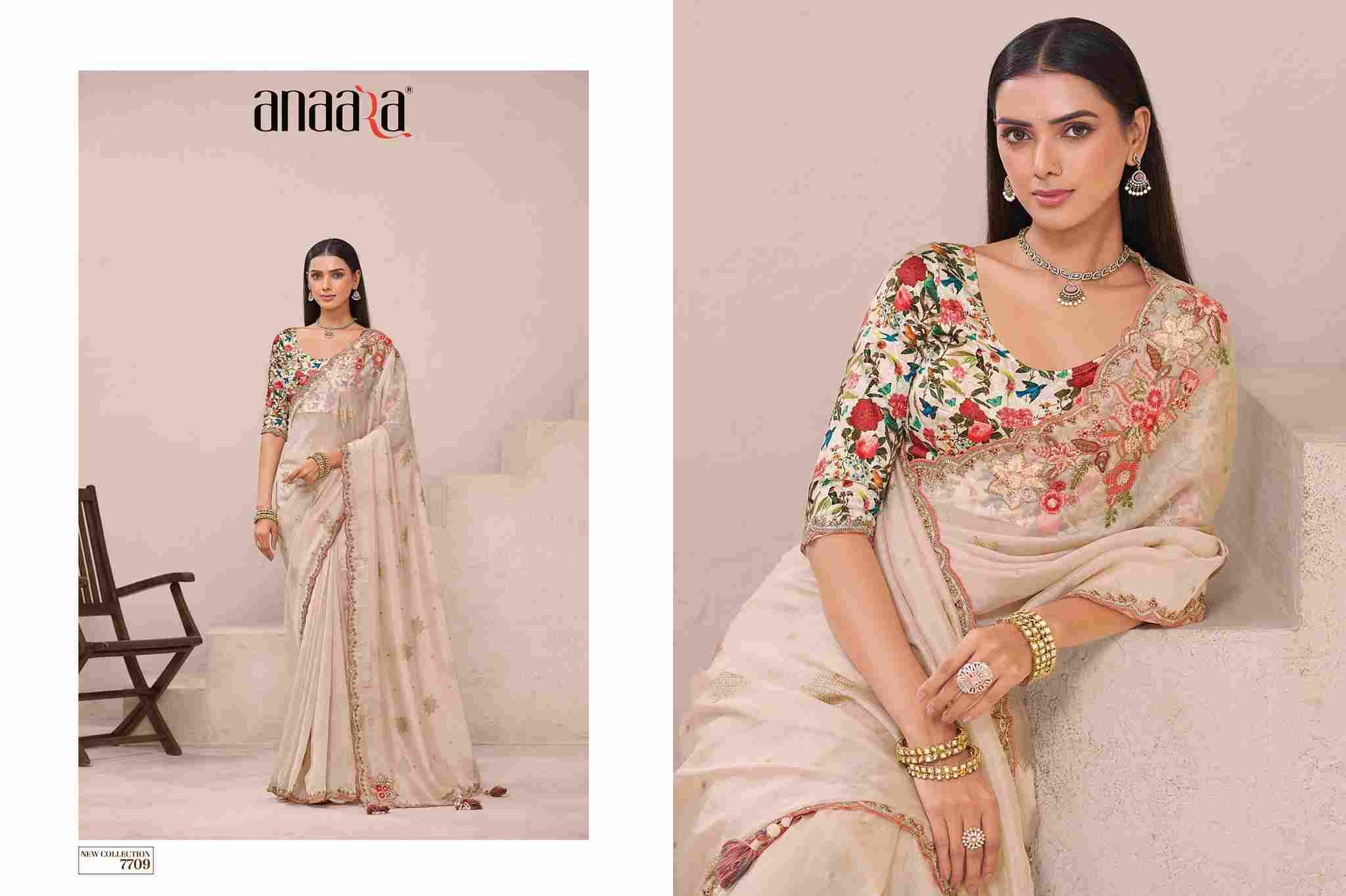 Anaara 7701 Series By Tathastu 7701 To 7709 Series Indian Traditional Wear Collection Beautiful Stylish Fancy Colorful Party Wear & Occasional Wear Fancy Sarees At Wholesale Price