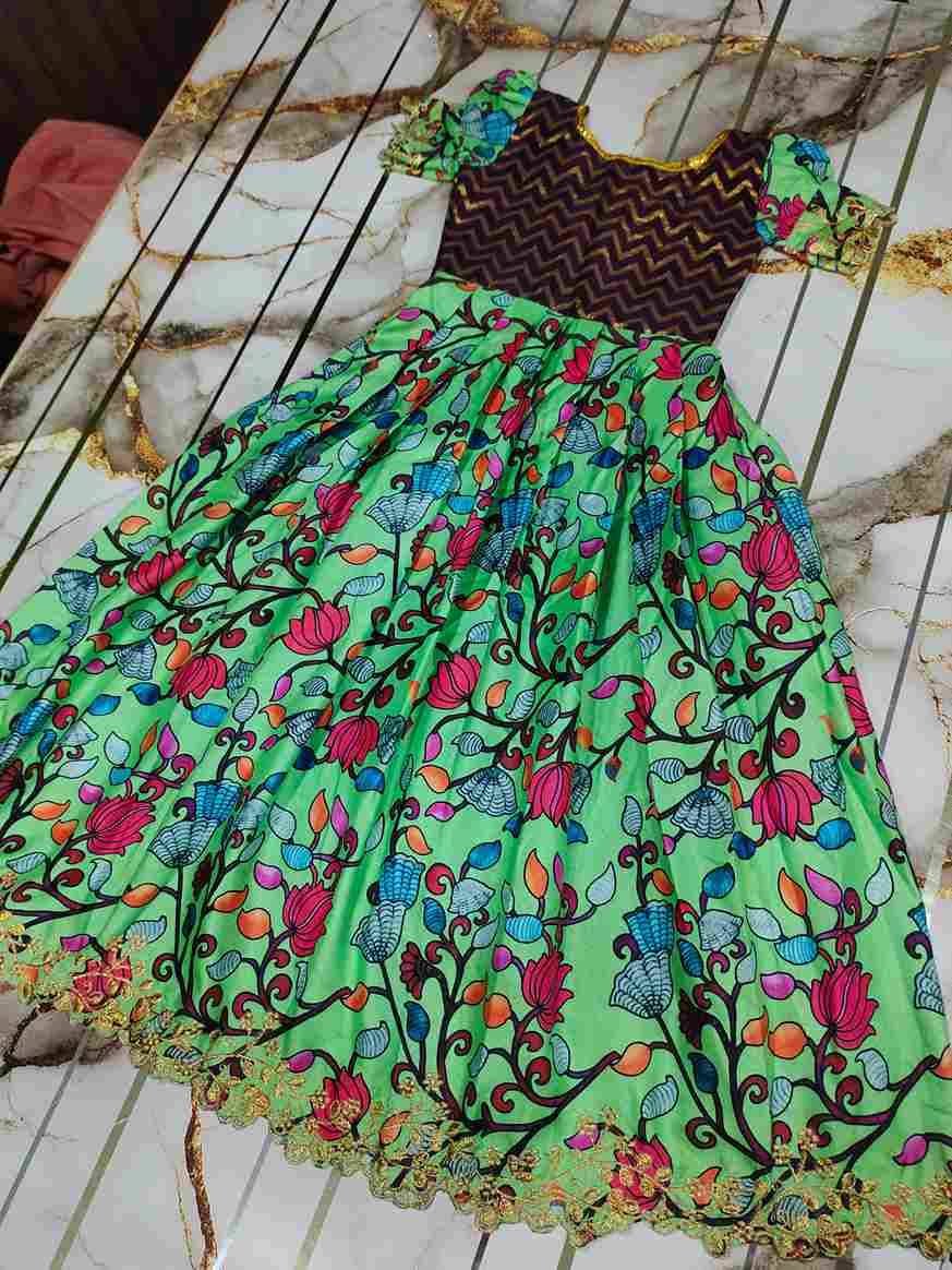 Pv-Kids-Gown Vol-11 By Fashid Wholesale 01 To 10 Series Designer Beautiful Collection Occasional Wear & Party Wear Pure Silk Gowns At Wholesale Price