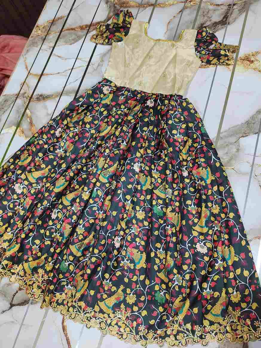 Pv-Kids-Gown Vol-11 By Fashid Wholesale 01 To 10 Series Designer Beautiful Collection Occasional Wear & Party Wear Pure Silk Gowns At Wholesale Price