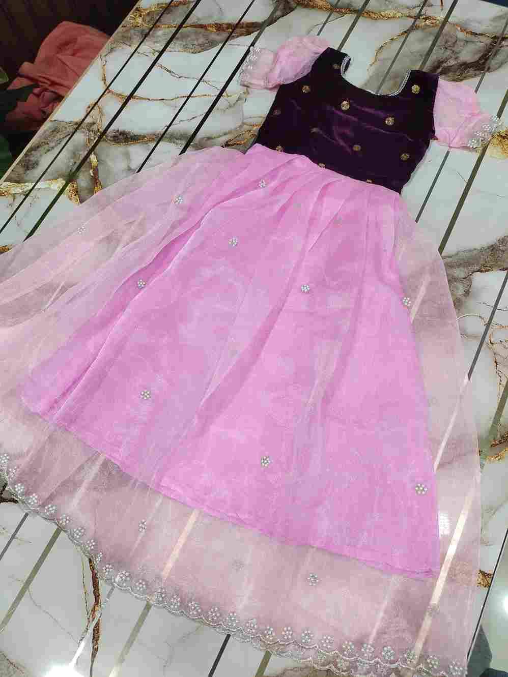 Pv-Kids-Gown Vol-11 By Fashid Wholesale 01 To 10 Series Designer Beautiful Collection Occasional Wear & Party Wear Pure Silk Gowns At Wholesale Price