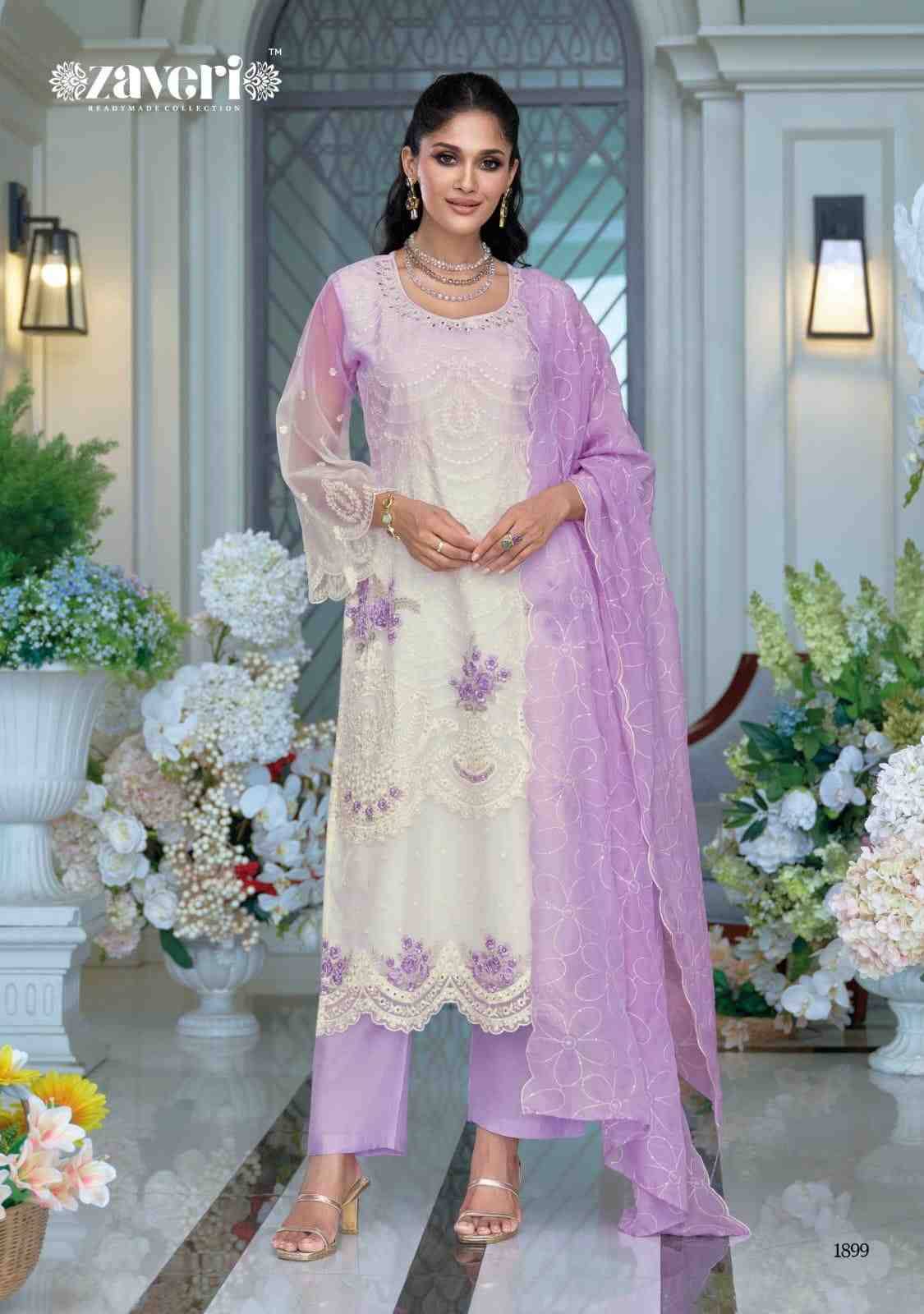 Femina Vol-4 By Zaveri 1898 To 1900 Series Designer Stylish Fancy Colorful Beautiful Party Wear & Ethnic Wear Collection Soft Organza Dresses At Wholesale Price
