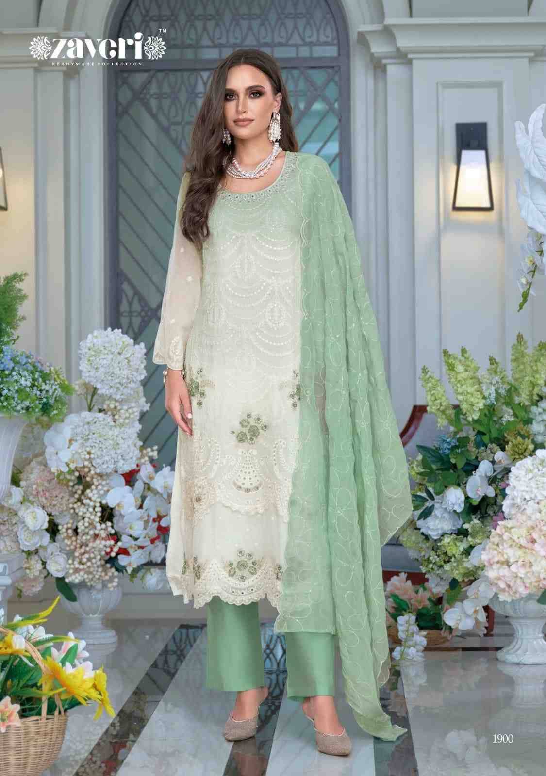 Femina Vol-4 By Zaveri 1898 To 1900 Series Designer Stylish Fancy Colorful Beautiful Party Wear & Ethnic Wear Collection Soft Organza Dresses At Wholesale Price