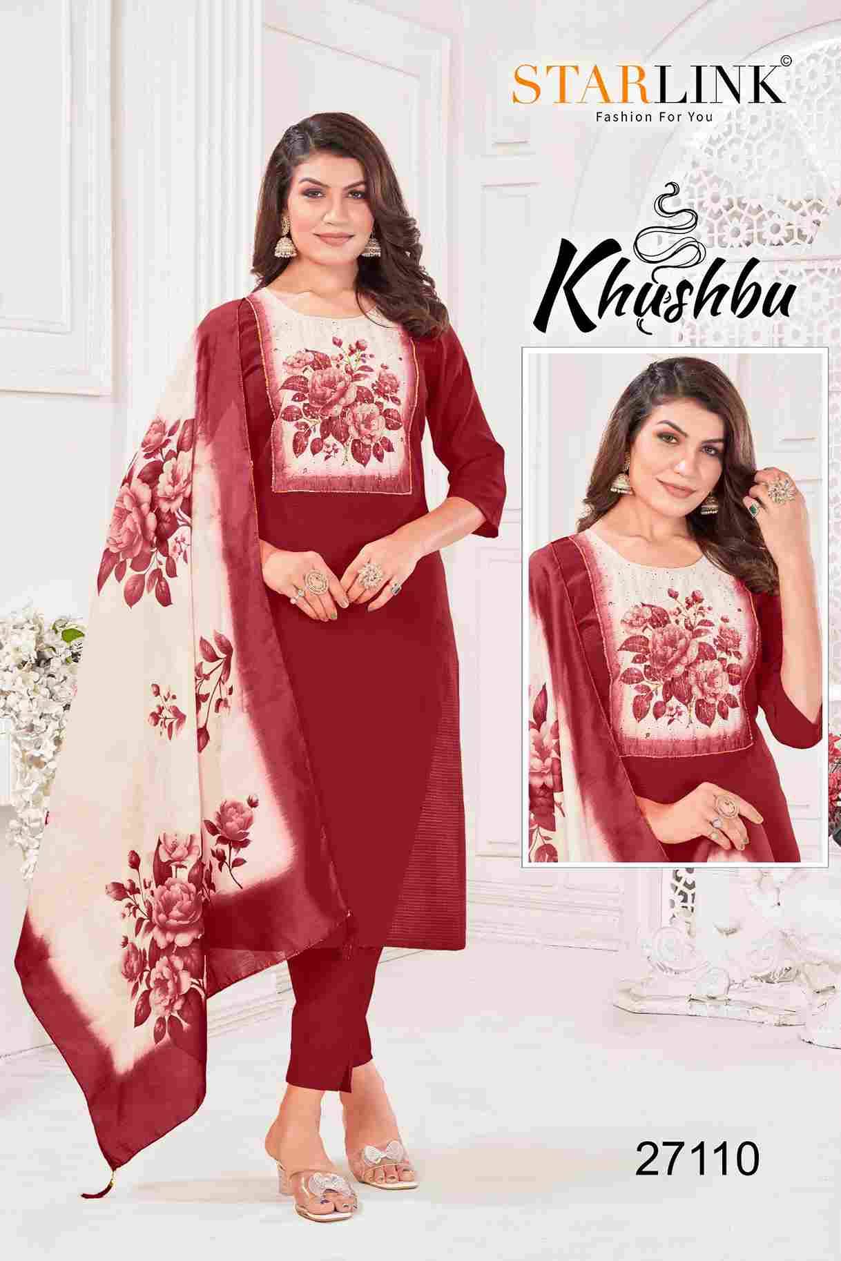 Khushbu By Starlink 27101 To 27112 Series Festive Traditional Wear Collection Beautiful Stylish Fancy Colorful Party Wear & Occasional Wear Fancy Dresses At Wholesale Price