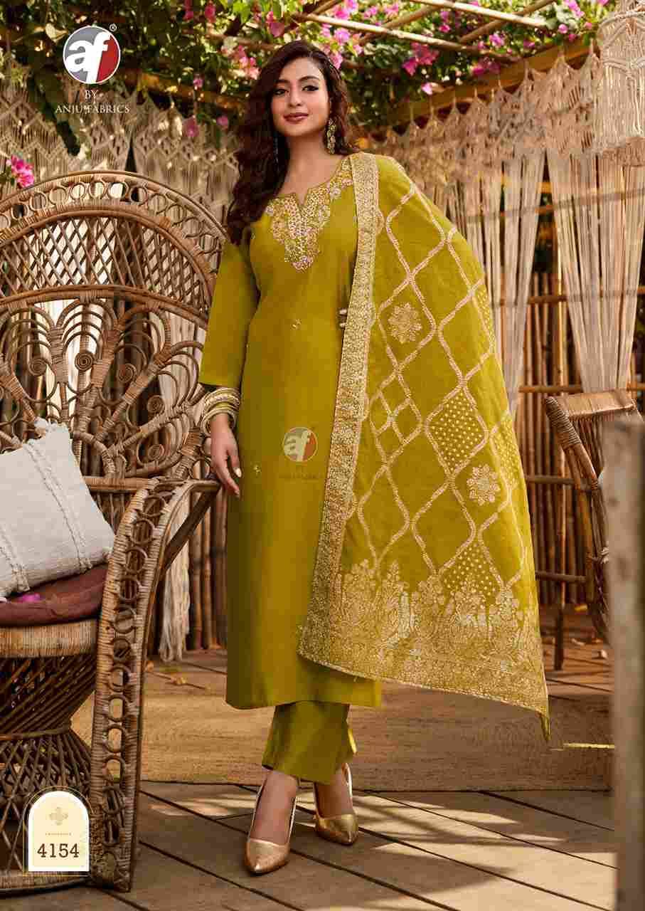 Vastra Vol-5 By Anju Fabrics 4151 To 4156 Series Suits Beautiful Fancy Colorful Stylish Party Wear & Occasional Wear Roman Silk Dresses At Wholesale Price