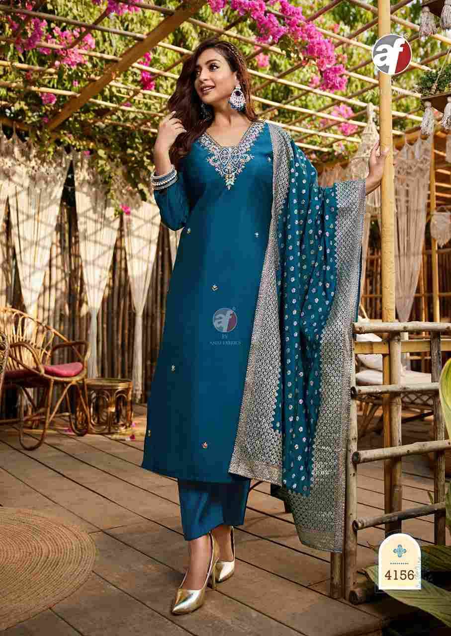 Vastra Vol-5 By Anju Fabrics 4151 To 4156 Series Suits Beautiful Fancy Colorful Stylish Party Wear & Occasional Wear Roman Silk Dresses At Wholesale Price
