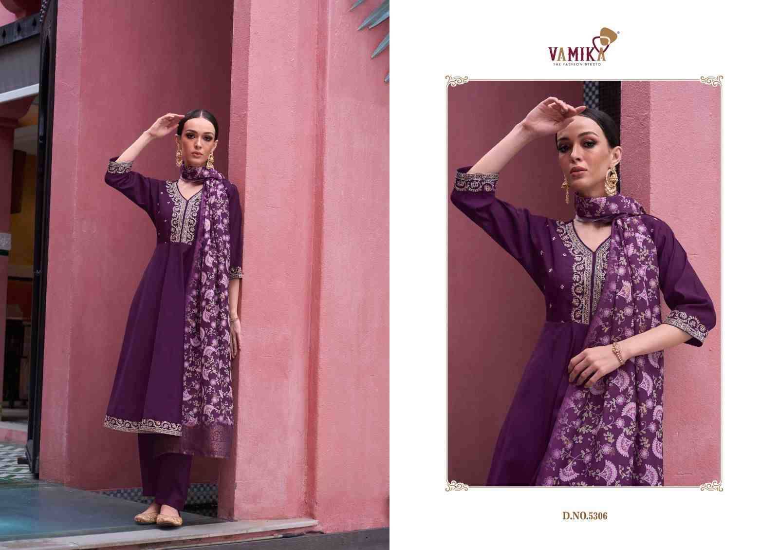Liyana By Vamika 5301 To 5306 Series Beautiful Stylish Sharara Suits Fancy Colorful Casual Wear & Ethnic Wear & Ready To Wear Viscose Silk Dresses At Wholesale Price