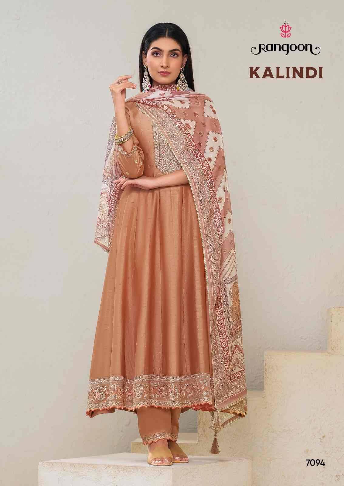 Kalindi By Rangoon 7091 To 7096 Series Beautiful Festive Suits Colorful Stylish Fancy Casual Wear & Ethnic Wear Silk Dresses At Wholesale Price
