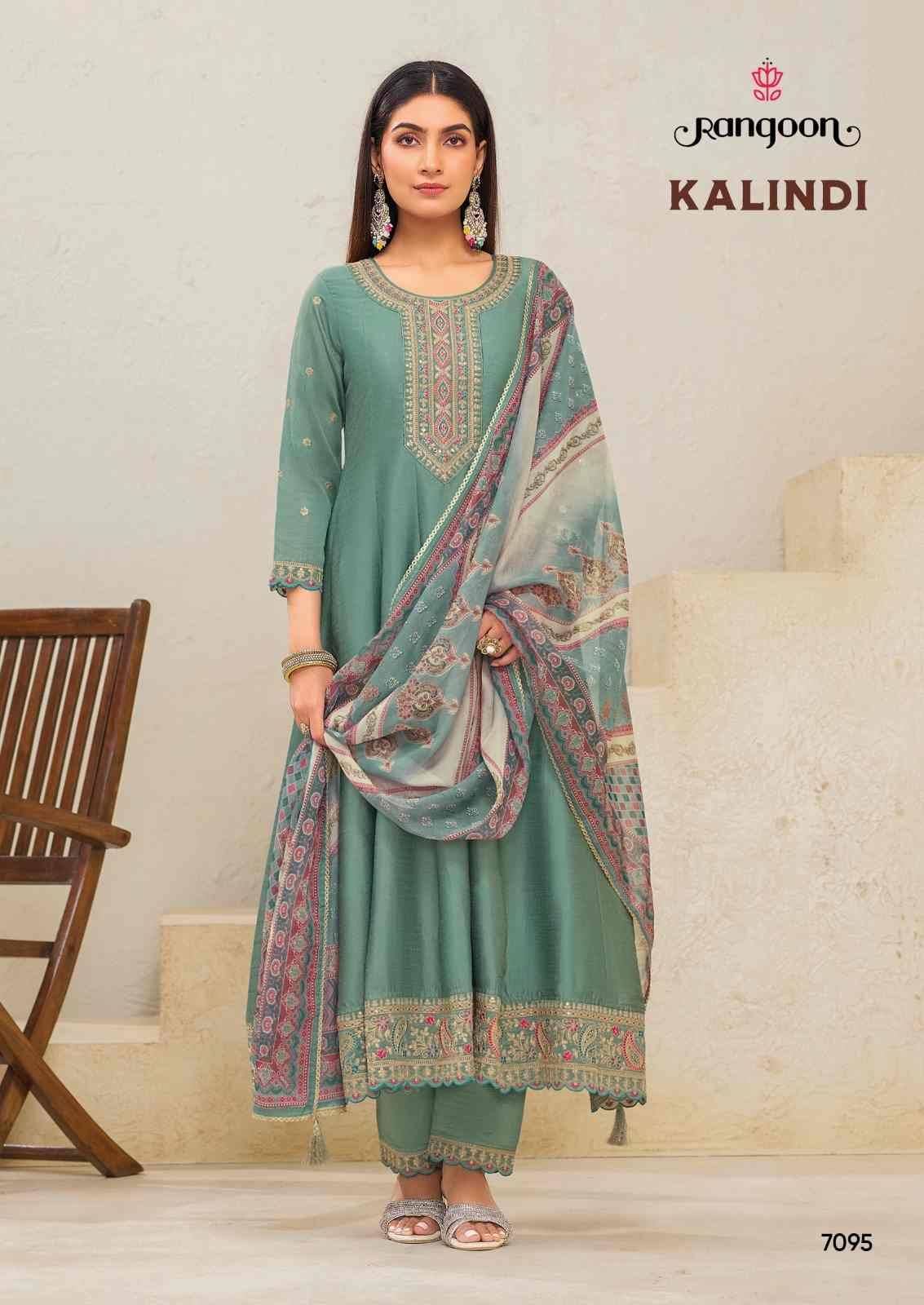 Kalindi By Rangoon 7091 To 7096 Series Beautiful Festive Suits Colorful Stylish Fancy Casual Wear & Ethnic Wear Silk Dresses At Wholesale Price