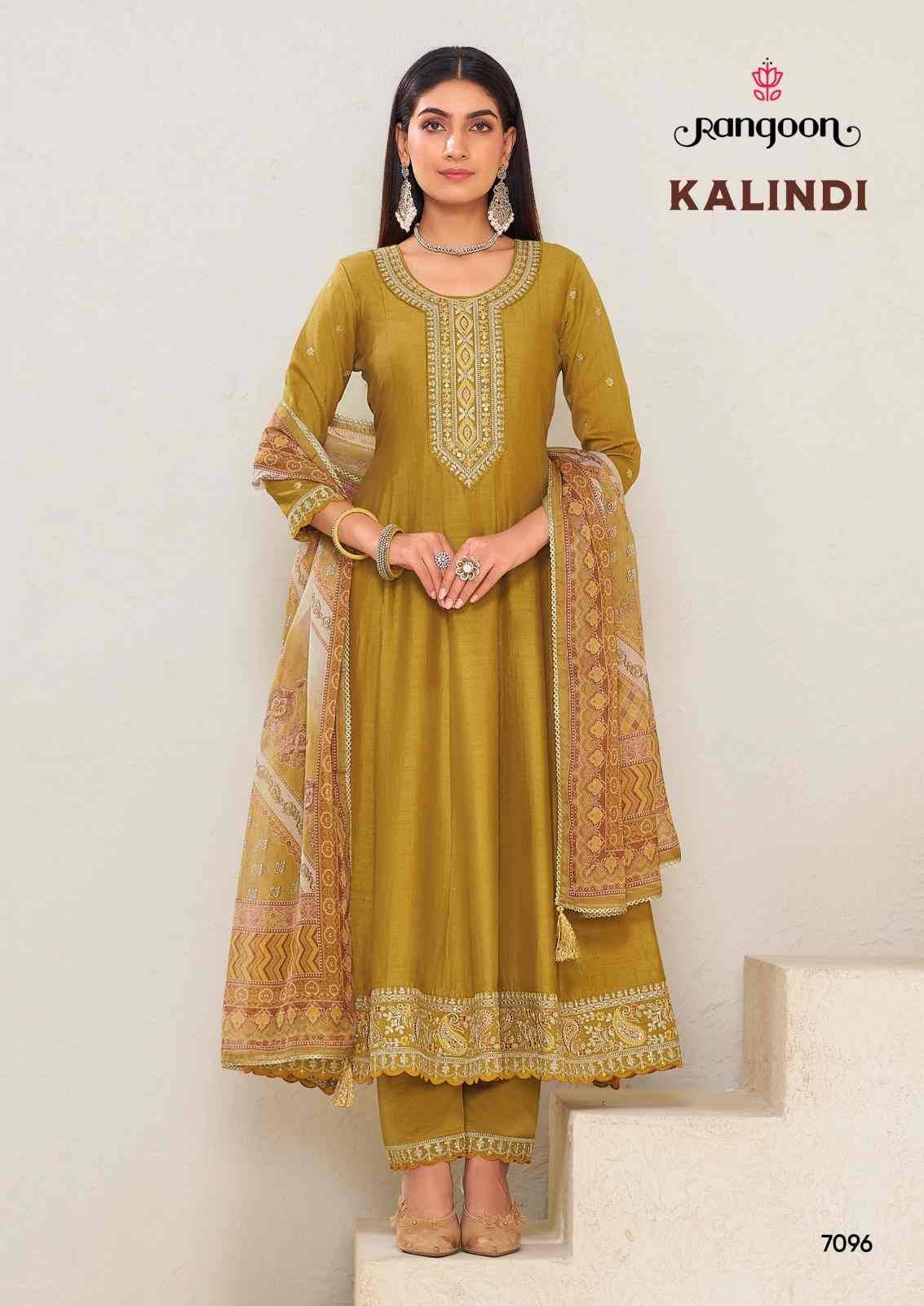 Kalindi By Rangoon 7091 To 7096 Series Beautiful Festive Suits Colorful Stylish Fancy Casual Wear & Ethnic Wear Silk Dresses At Wholesale Price
