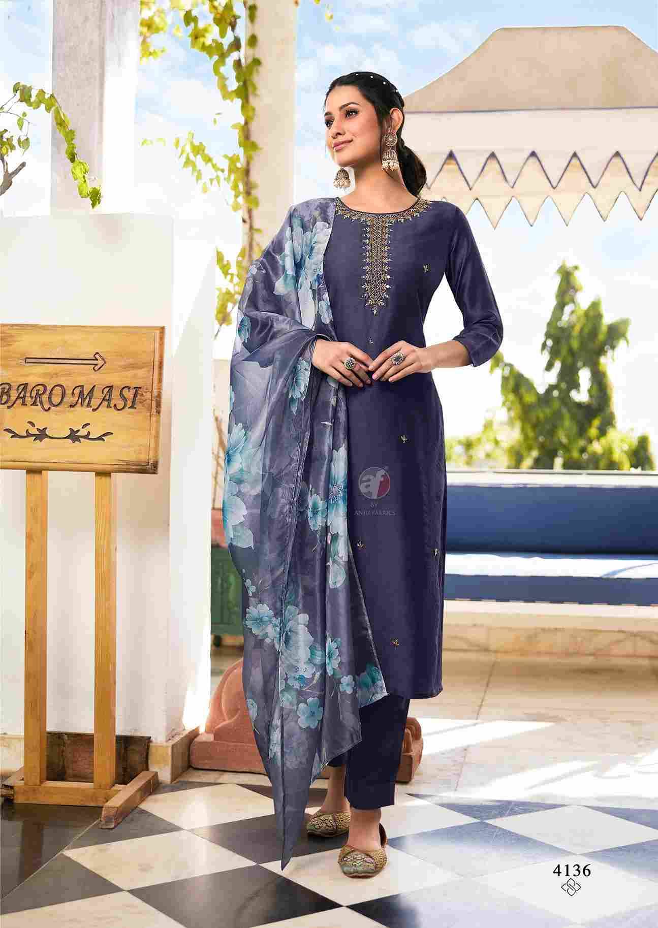 Nakhrali Vol-6 By Anju Fabrics 4131 To 4136 Series Designer Festive Suits Beautiful Stylish Fancy Colorful Party Wear & Occasional Wear Modal Silk Dresses At Wholesale Price