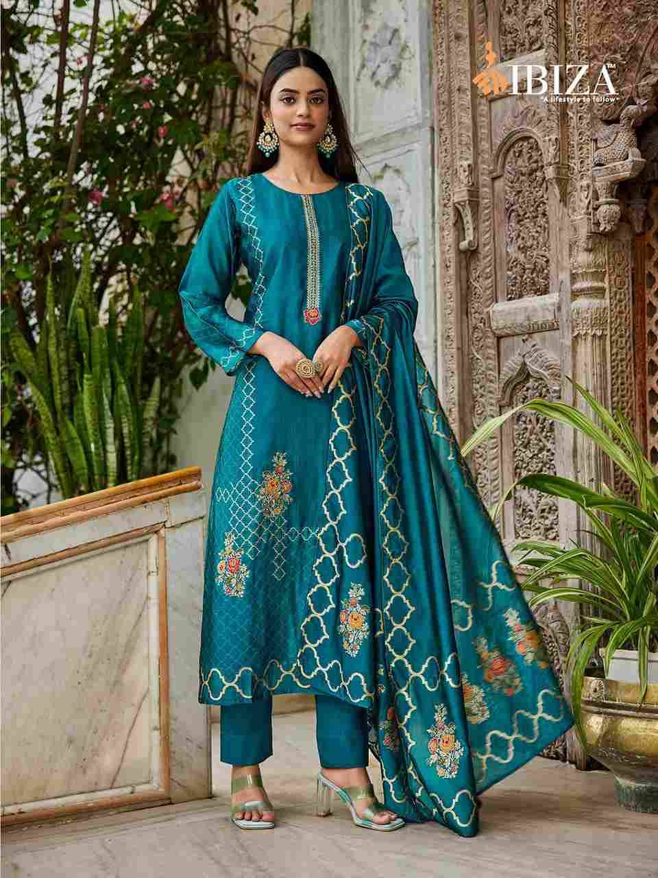 Sukoon By Ibiza 16014 To 16017 Series Designer Festive Suits Beautiful Fancy Stylish Colorful Party Wear & Occasional Wear Pure Bangalori Silk Jacquard Dresses At Wholesale Price
